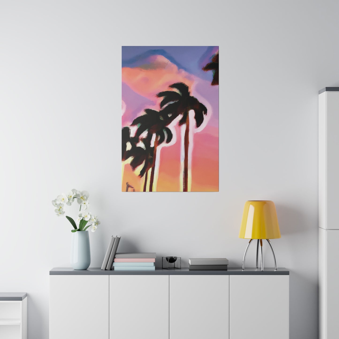 3563H - Miami Beach Sunset Painting Print | Miami | Beach | Sunset | Poster | Home Decor | Wall Art | Canvas