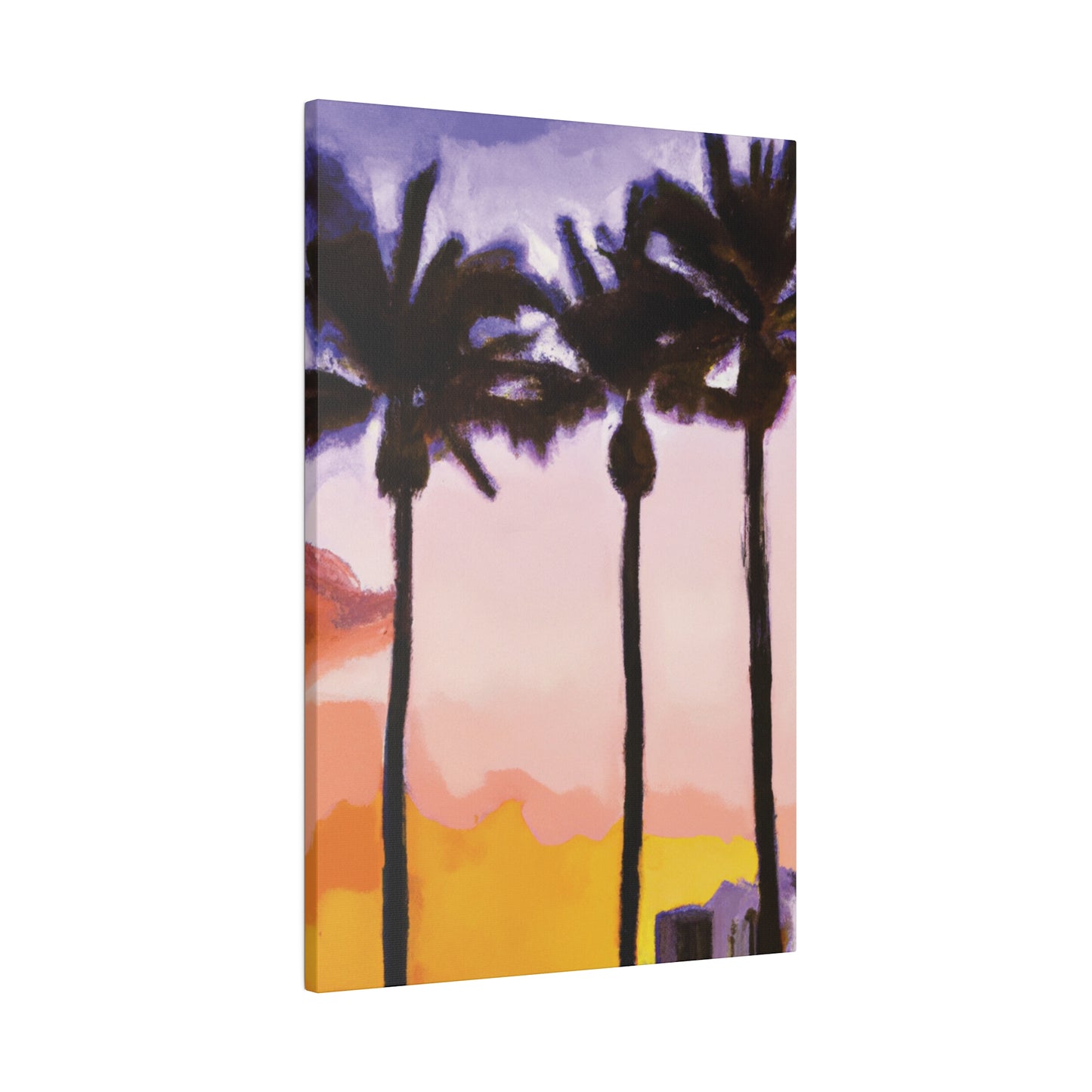 9366G - Miami Beach Sunset Painting Print | Miami | Beach | Sunset | Poster | Home Decor | Wall Art | Canvas