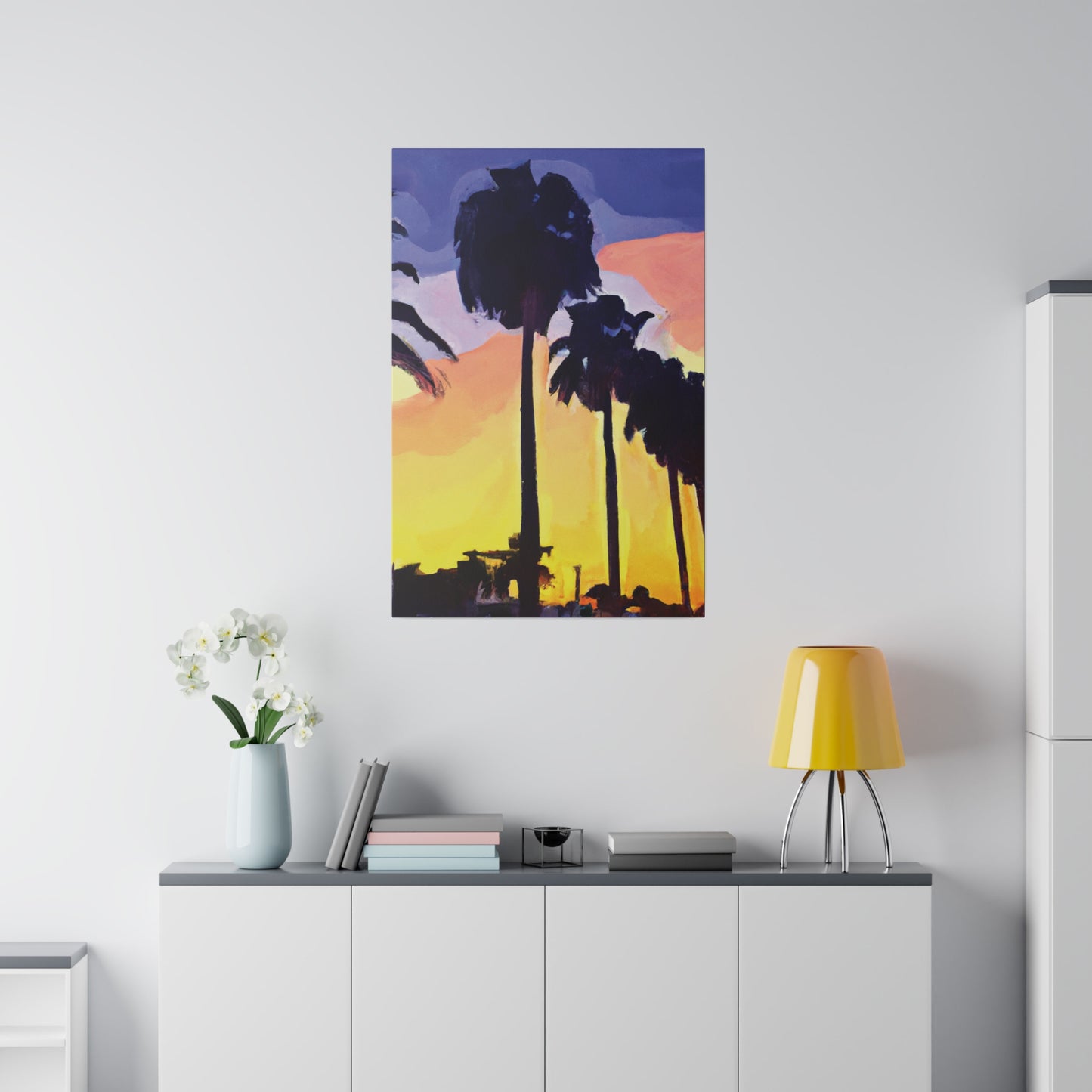 8023Y - Miami Beach Sunset Painting Print | Miami | Beach | Sunset | Poster | Home Decor | Wall Art | Canvas