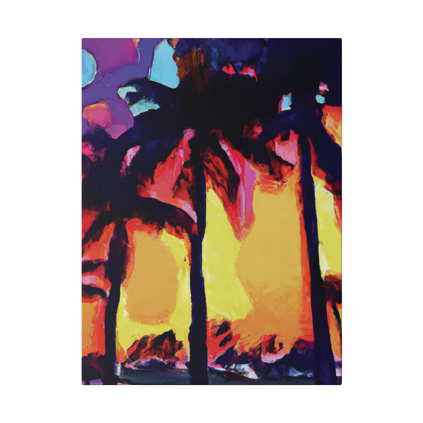 7278A - Miami Beach Sunset Painting Print | Miami | Beach | Sunset | Poster | Home Decor | Wall Art | Canvas