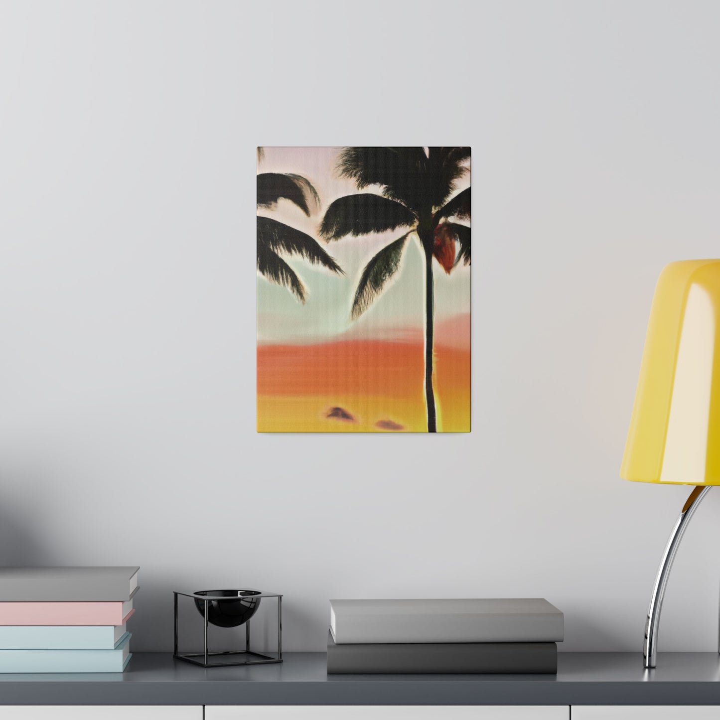 8646K - Miami Beach Sunset Painting Print | Miami | Beach | Sunset | Poster | Home Decor | Wall Art | Canvas