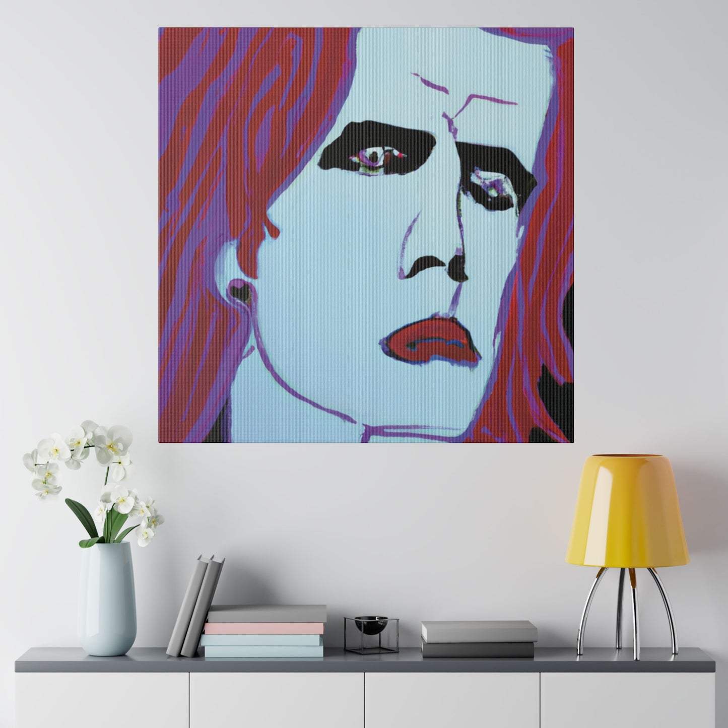 9068G - Rockstar Painting Print | Face | Abstract | Poster | Home Decor | Wall Art | Music Art | Canvas