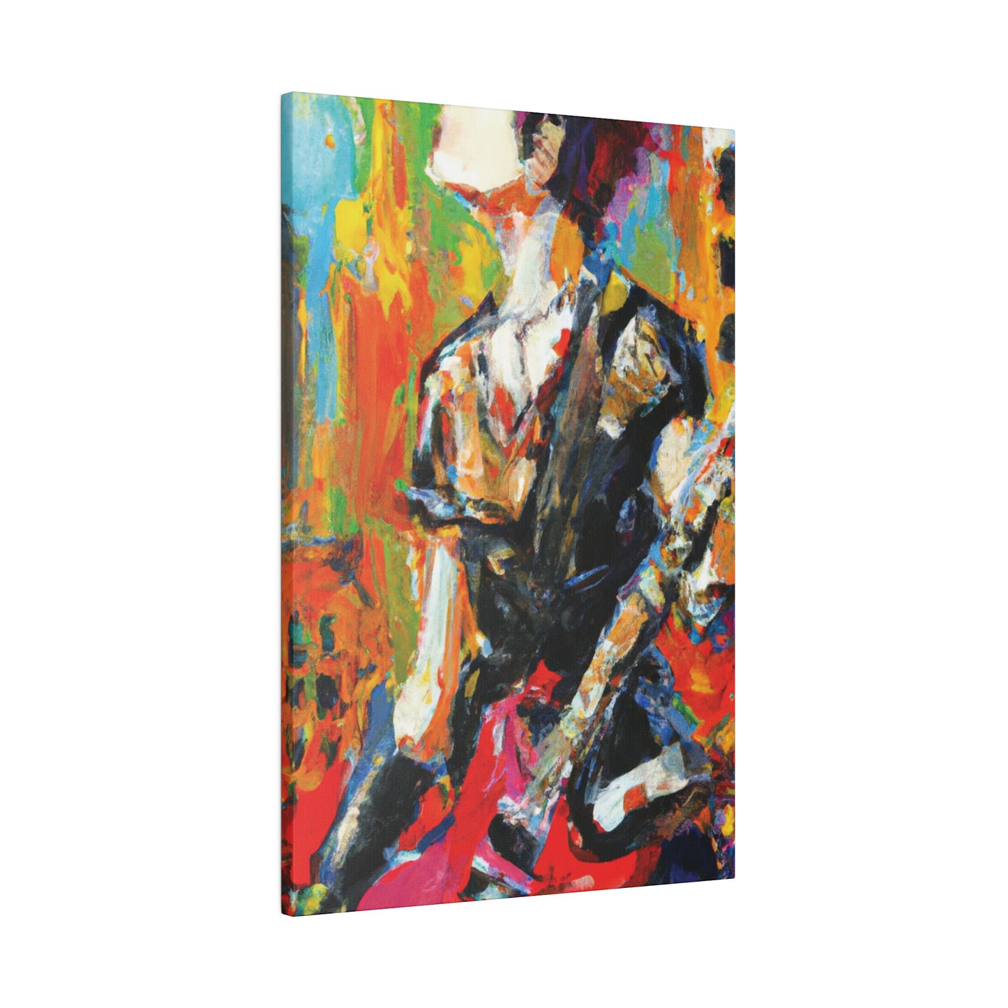 5867V - Rockstar Oil Painting Style Print | Poster | Home Decor | Wall Art | Music Art | Canvas