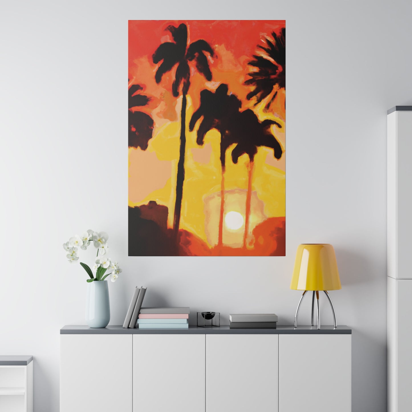3259B - Miami Beach Sunset Painting Print | Miami | Beach | Sunset | Poster | Home Decor | Wall Art | Canvas