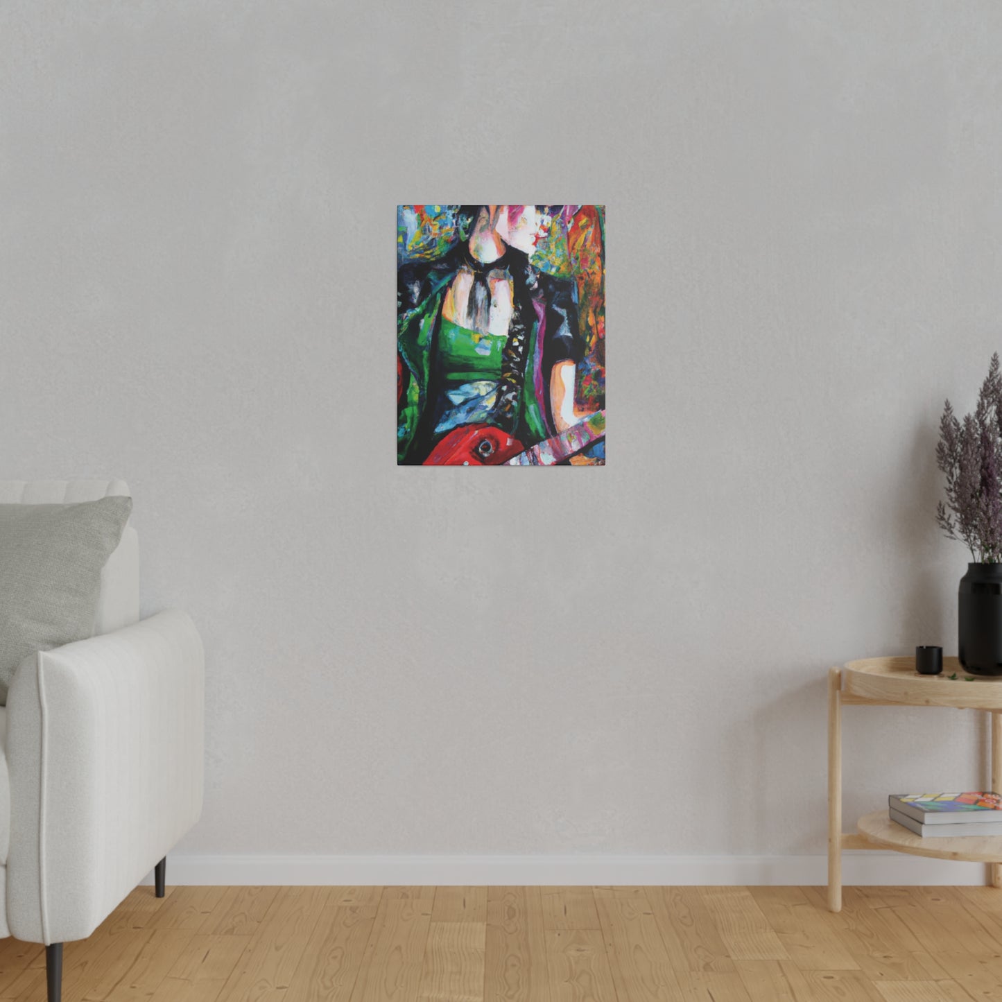 9737J - Rockstar Oil Painting Style Print | Poster | Home Decor | Wall Art | Music Art | Canvas
