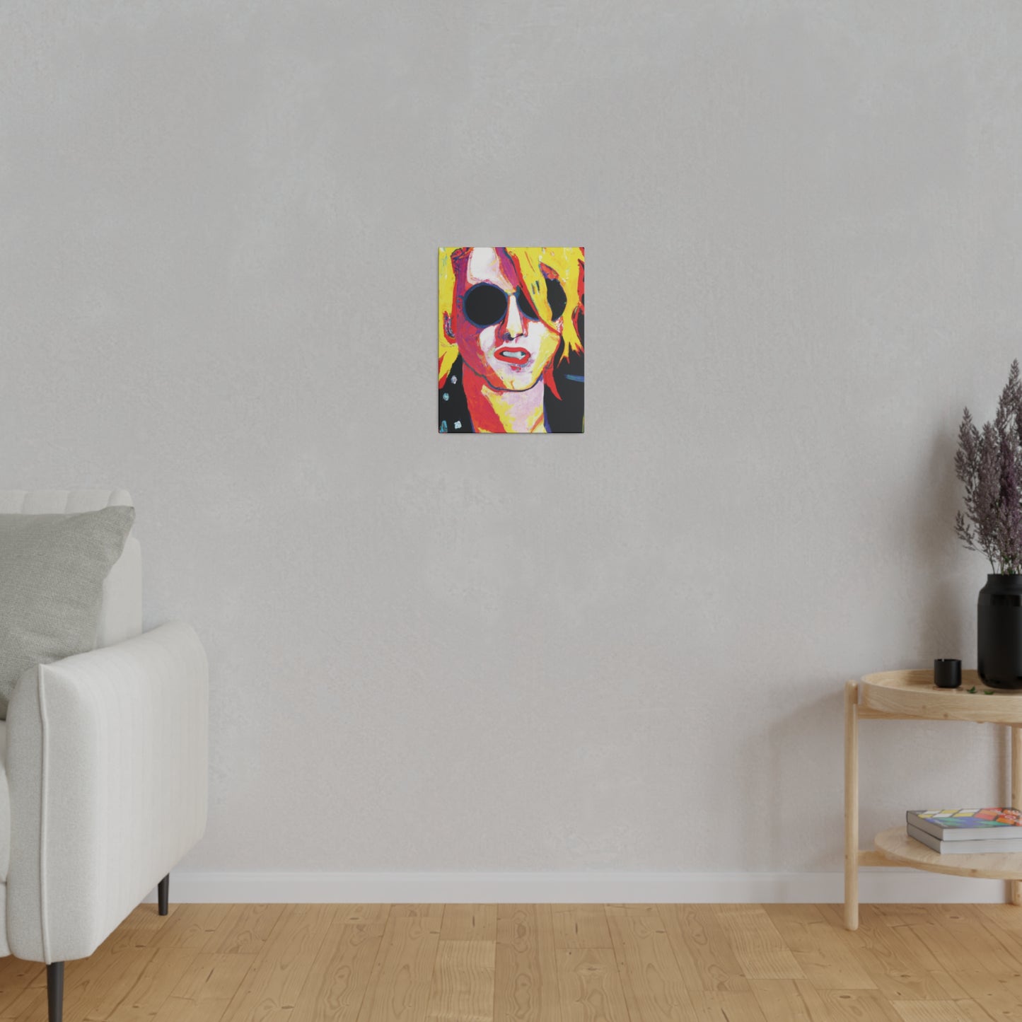 4786R - Rockstar Painting Print | Face | Abstract | Poster | Home Decor | Wall Art | Music Art | Canvas