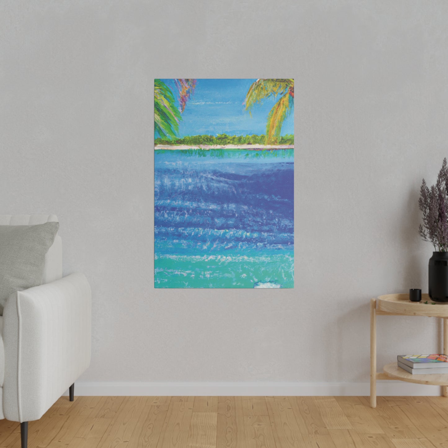 5045T - Bahamas Ocean Painting Print | Bahamas | Ocean | Beach | Poster | Home Decor | Wall Art | Canvas