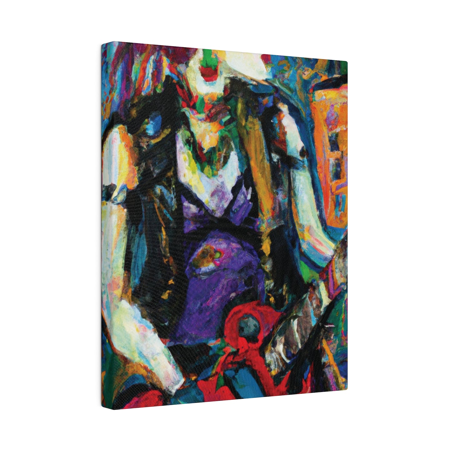6874R - Rockstar Oil Painting Style Print | Poster | Home Decor | Wall Art | Music Art | Canvas