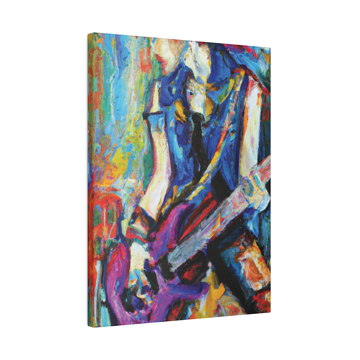 3886Z - Rockstar Oil Painting Style Print | Poster | Home Decor | Wall Art | Music Art | Canvas