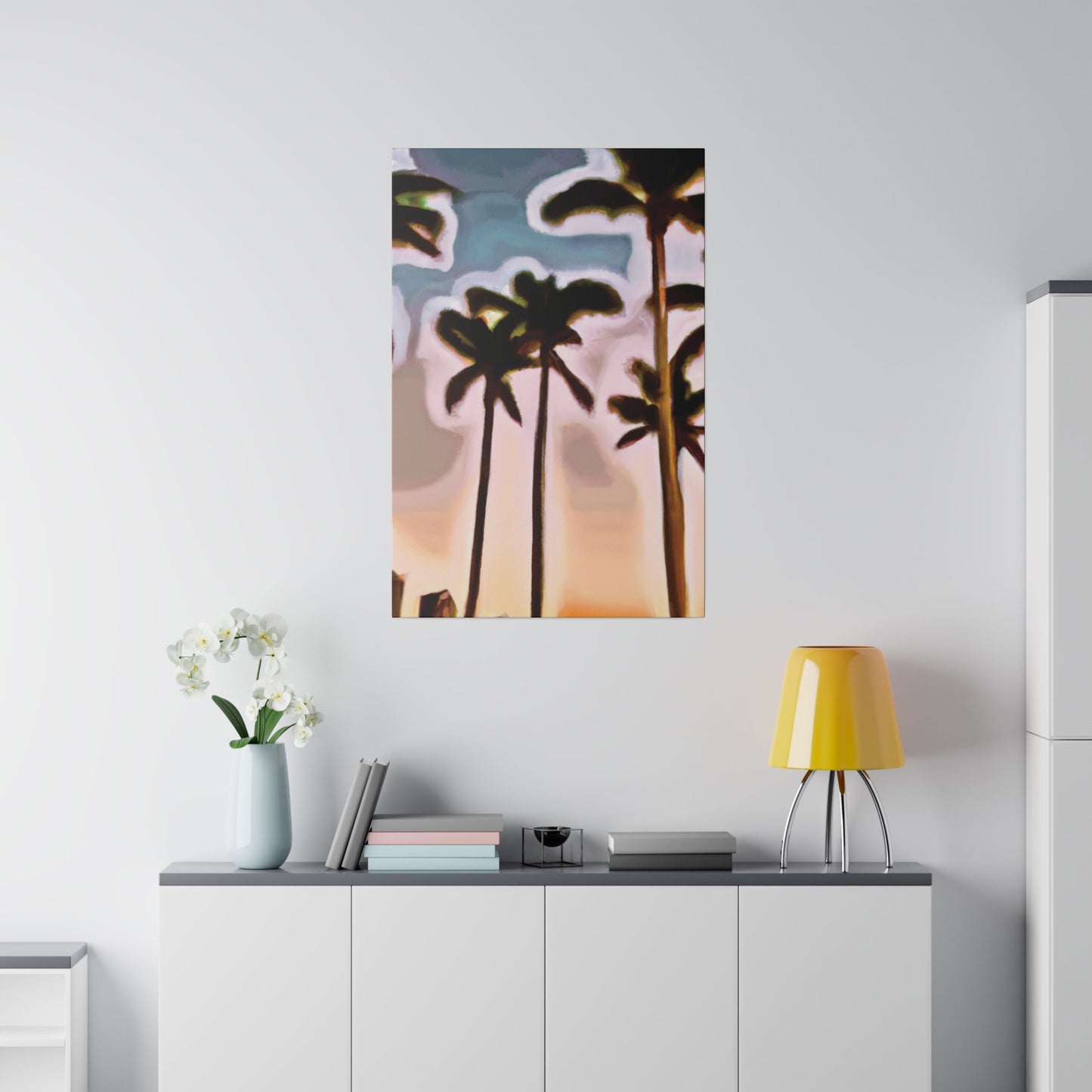 4828Q - Miami Beach Sunset Painting Print | Miami | Beach | Sunset | Poster | Home Decor | Wall Art | Canvas