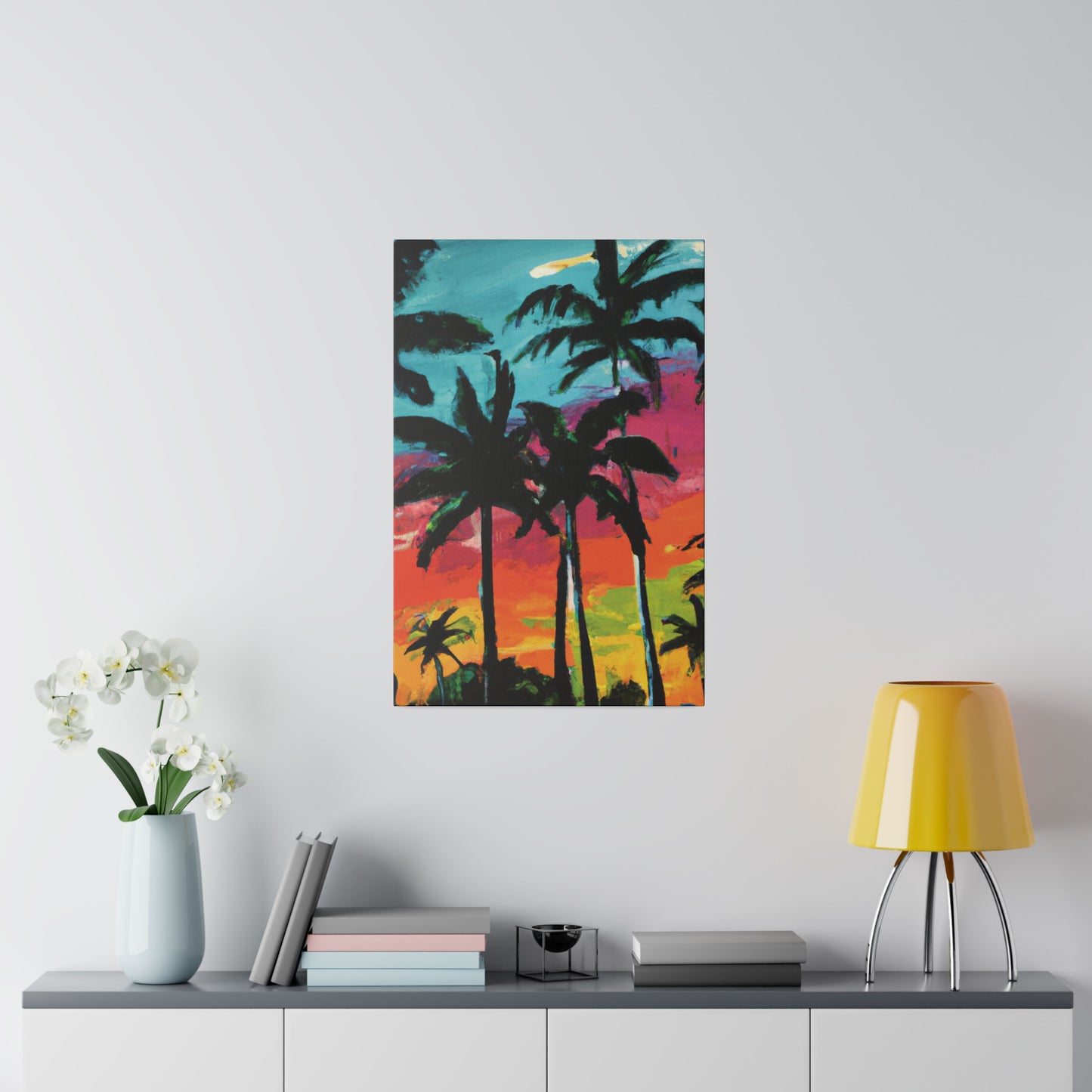 9761F - Miami Beach Sunset Painting Print | Miami | Beach | Sunset | Poster | Home Decor | Wall Art | Canvas