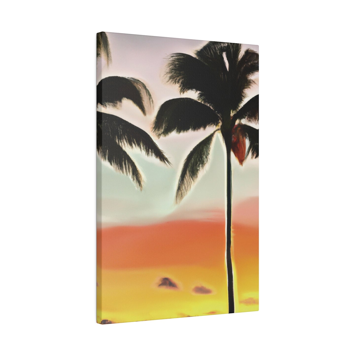 8646K - Miami Beach Sunset Painting Print | Miami | Beach | Sunset | Poster | Home Decor | Wall Art | Canvas