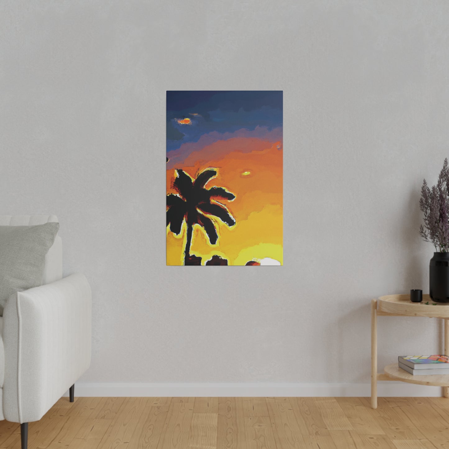 8720W - Miami Beach Sunset Painting Print | Miami | Beach | Sunset | Poster | Home Decor | Wall Art | Canvas