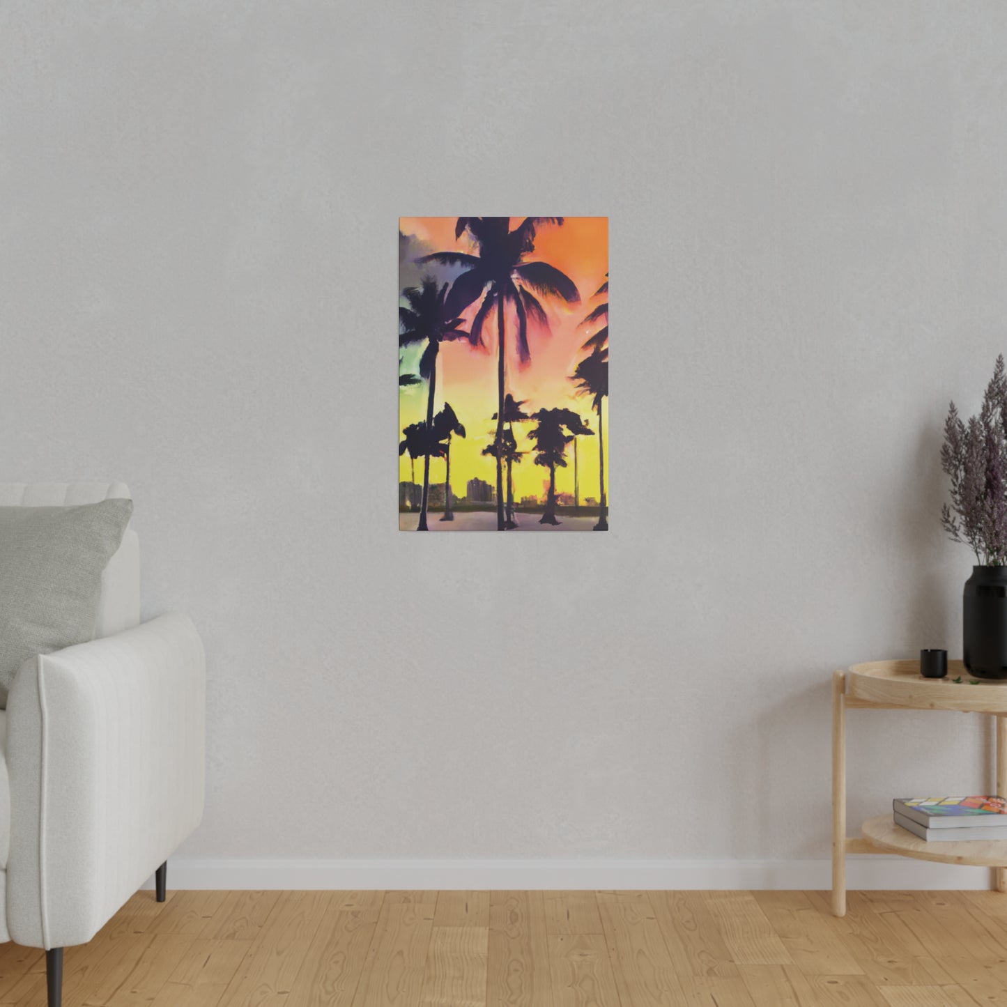 5608P - Miami Beach Sunset Painting Print | Miami | Beach | Sunset | Poster | Home Decor | Wall Art | Canvas