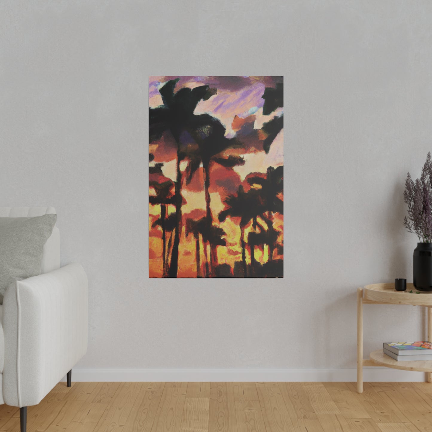 8396Z - Miami Beach Sunset Painting Print | Miami | Beach | Sunset | Poster | Home Decor | Wall Art | Canvas