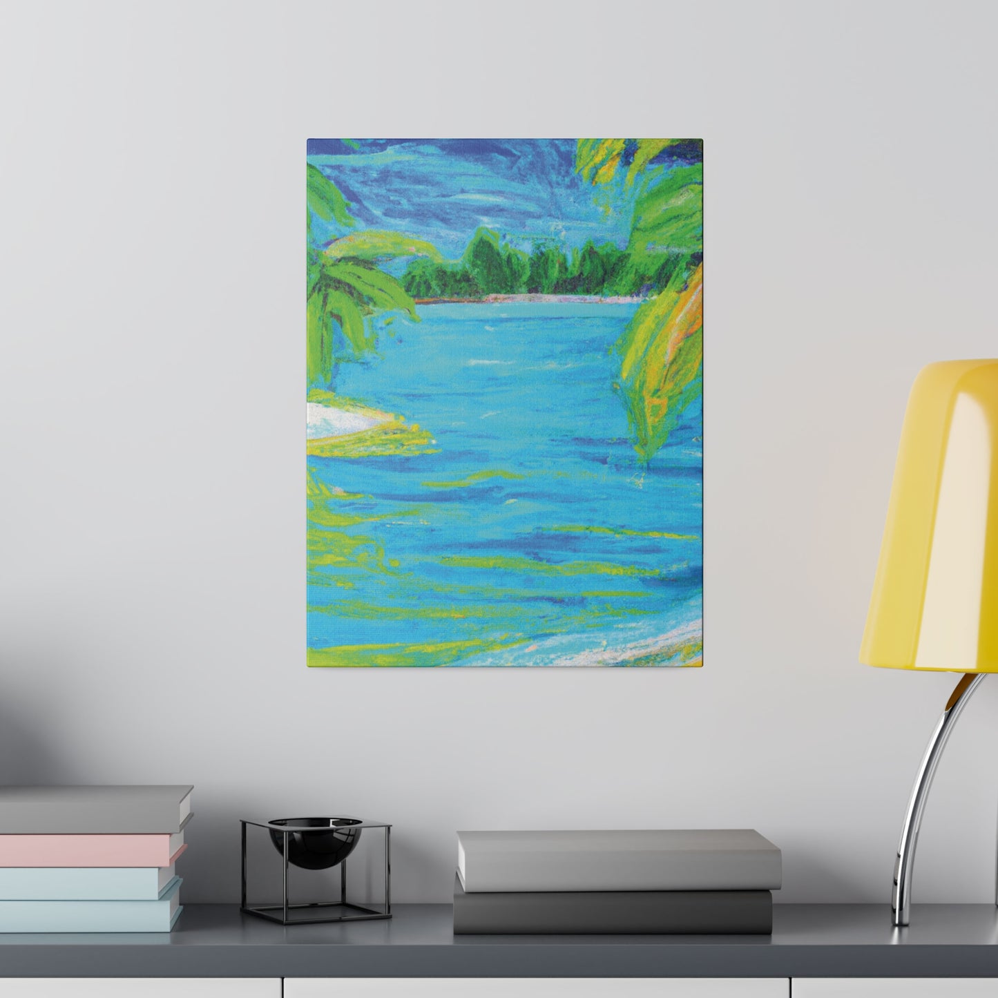 9709k - Bahamas Ocean Painting Print | Bahamas | Ocean | Beach | Poster | Home Decor | Wall Art | Canvas