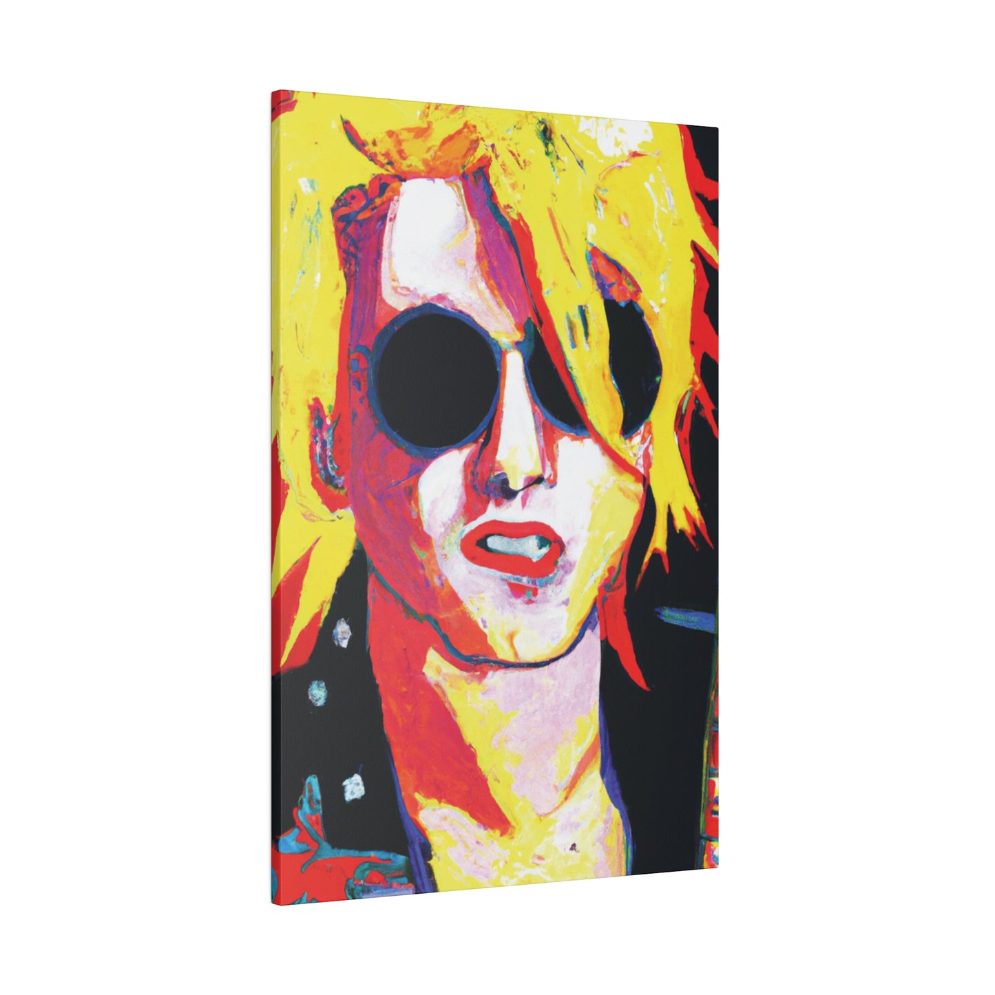 4786R - Rockstar Painting Print | Face | Abstract | Poster | Home Decor | Wall Art | Music Art | Canvas