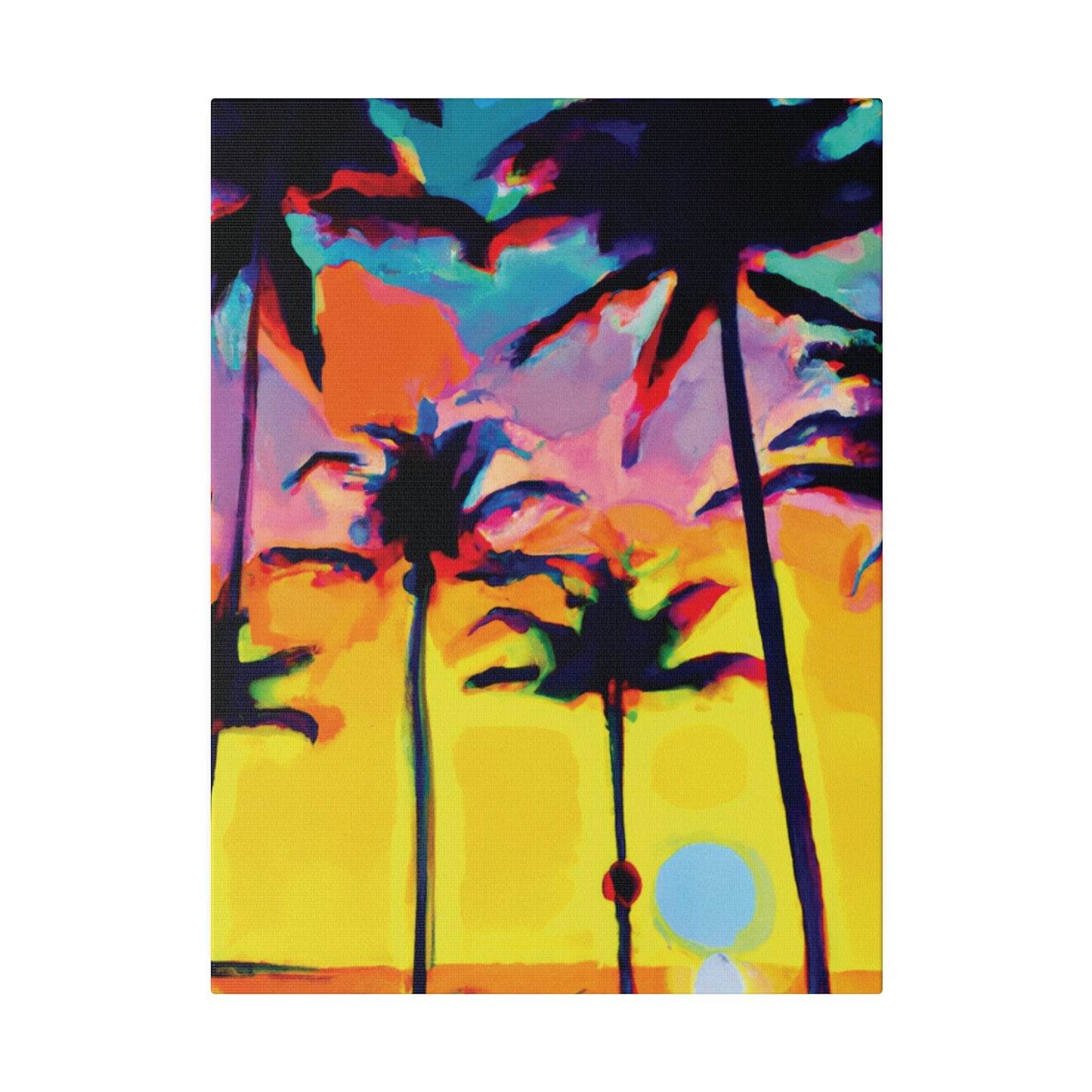 108K - Miami Beach Sunset Painting Print | Miami | Beach | Sunset | Poster | Home Decor | Wall Art | Canvas