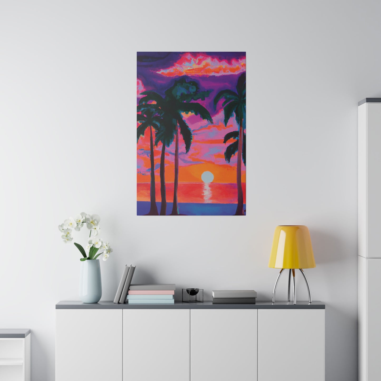 2189Z - Miami Beach Sunset Painting Print | Miami | Beach | Sunset | Poster | Home Decor | Wall Art | Canvas