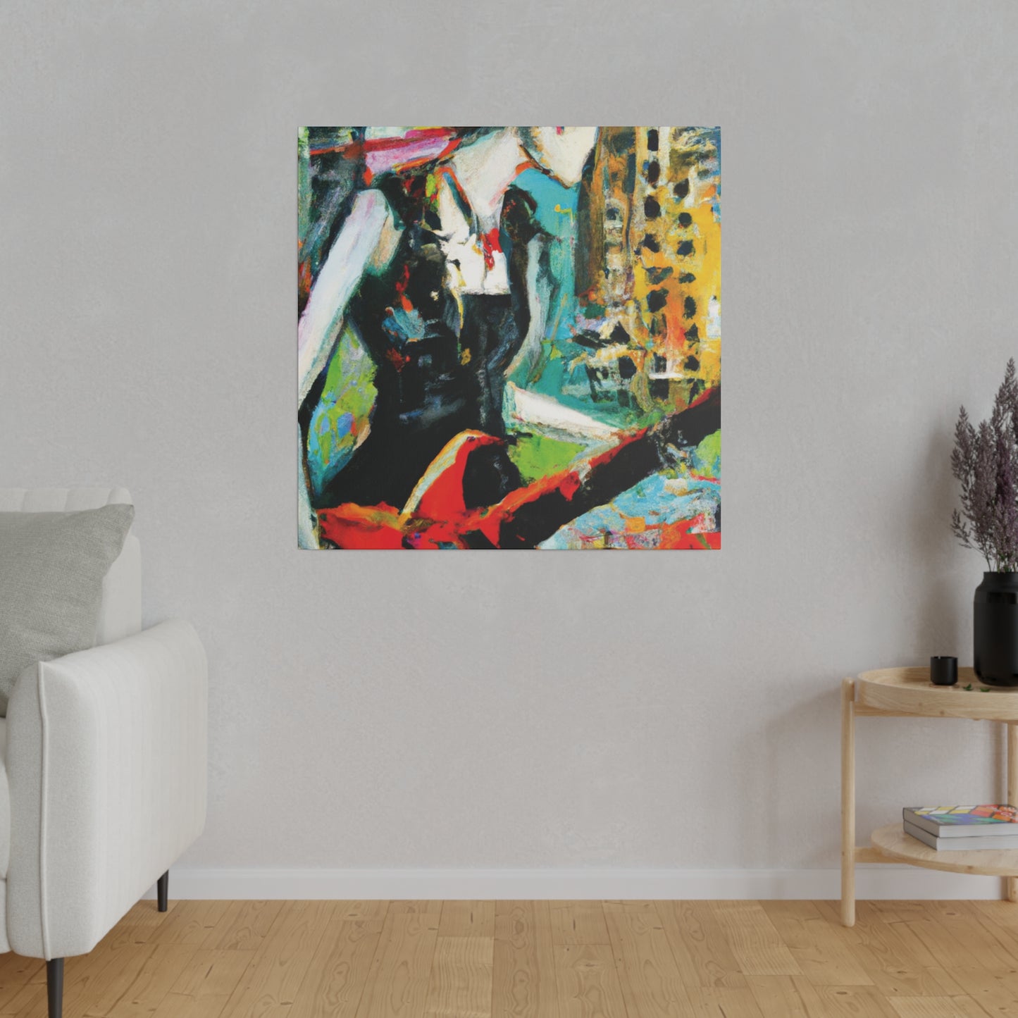 3226O - Rockstar Oil Painting Style Print | Poster | Home Decor | Wall Art | Music Art | Canvas