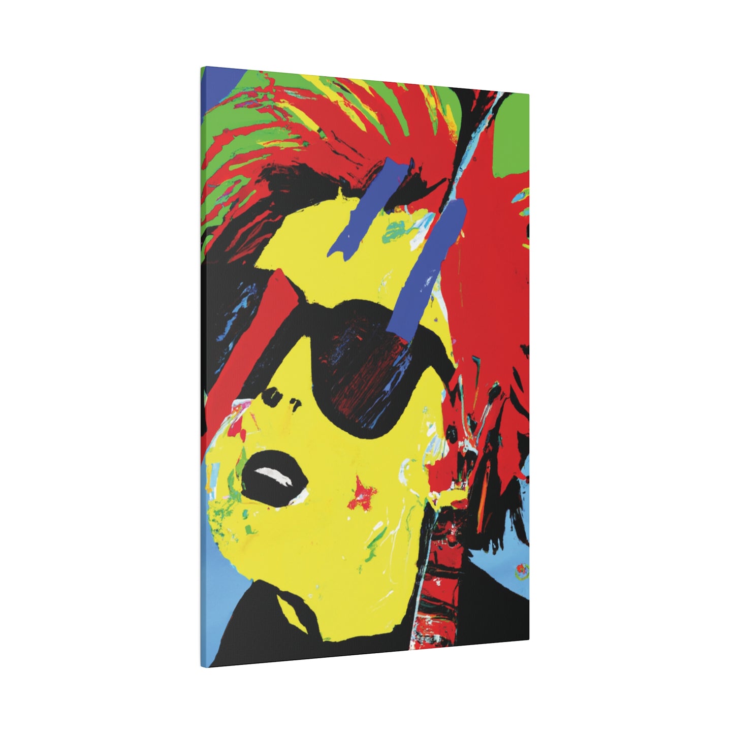 7482U - Rockstar Painting Print | Face | Abstract | Poster | Home Decor | Wall Art | Music Art | Canvas