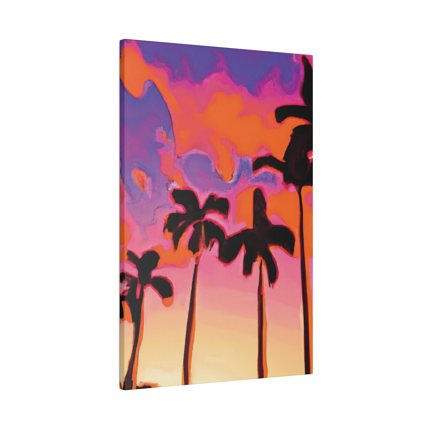 7182U - Miami Beach Sunset Painting Print | Miami | Beach | Sunset | Poster | Home Decor | Wall Art | Canvas