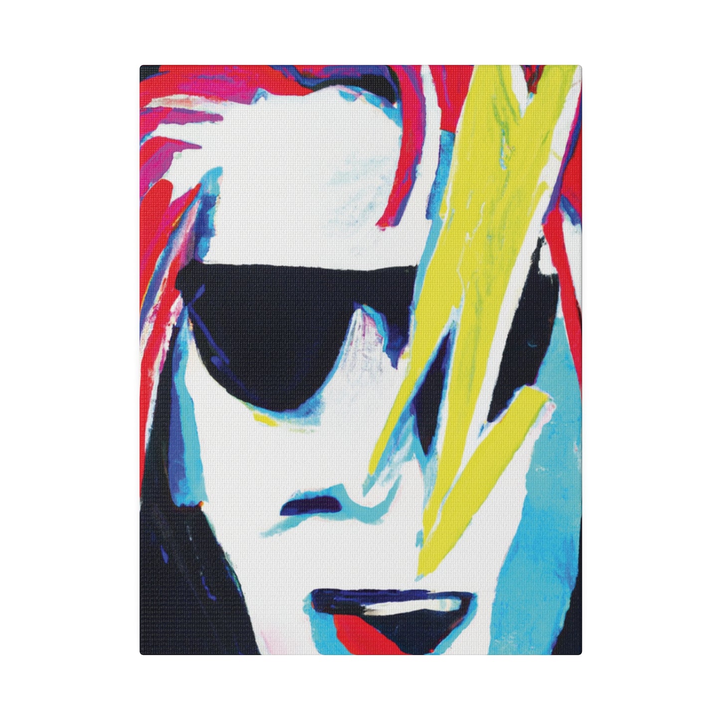 6481K - Rockstar Painting Print | Face | Abstract | Poster | Home Decor | Wall Art | Music Art | Canvas