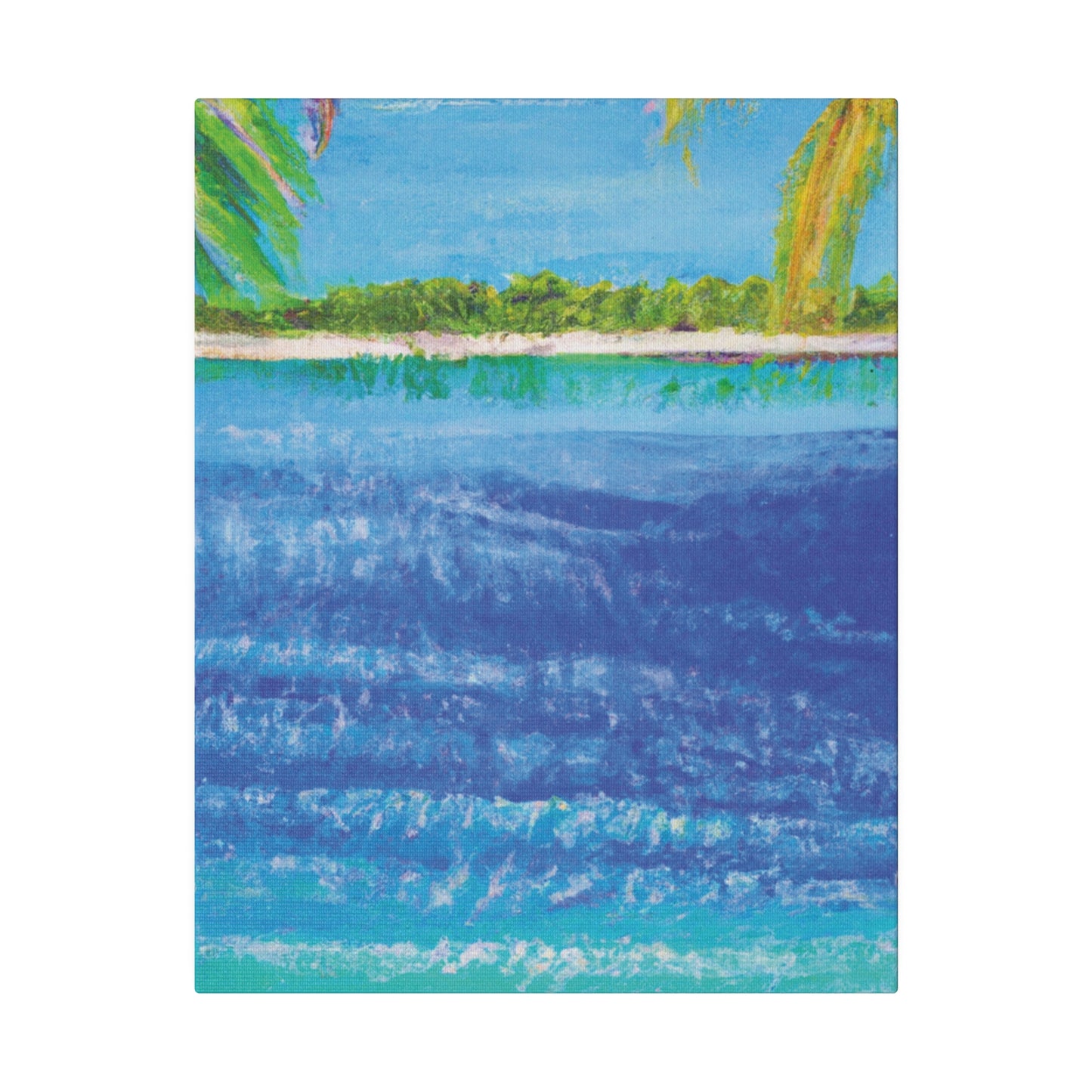 5045T - Bahamas Ocean Painting Print | Bahamas | Ocean | Beach | Poster | Home Decor | Wall Art | Canvas