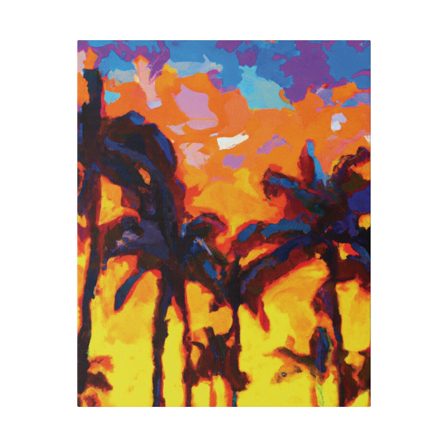 5533Y - Miami Beach Sunset Painting Print | Miami | Beach | Sunset | Poster | Home Decor | Wall Art | Canvas