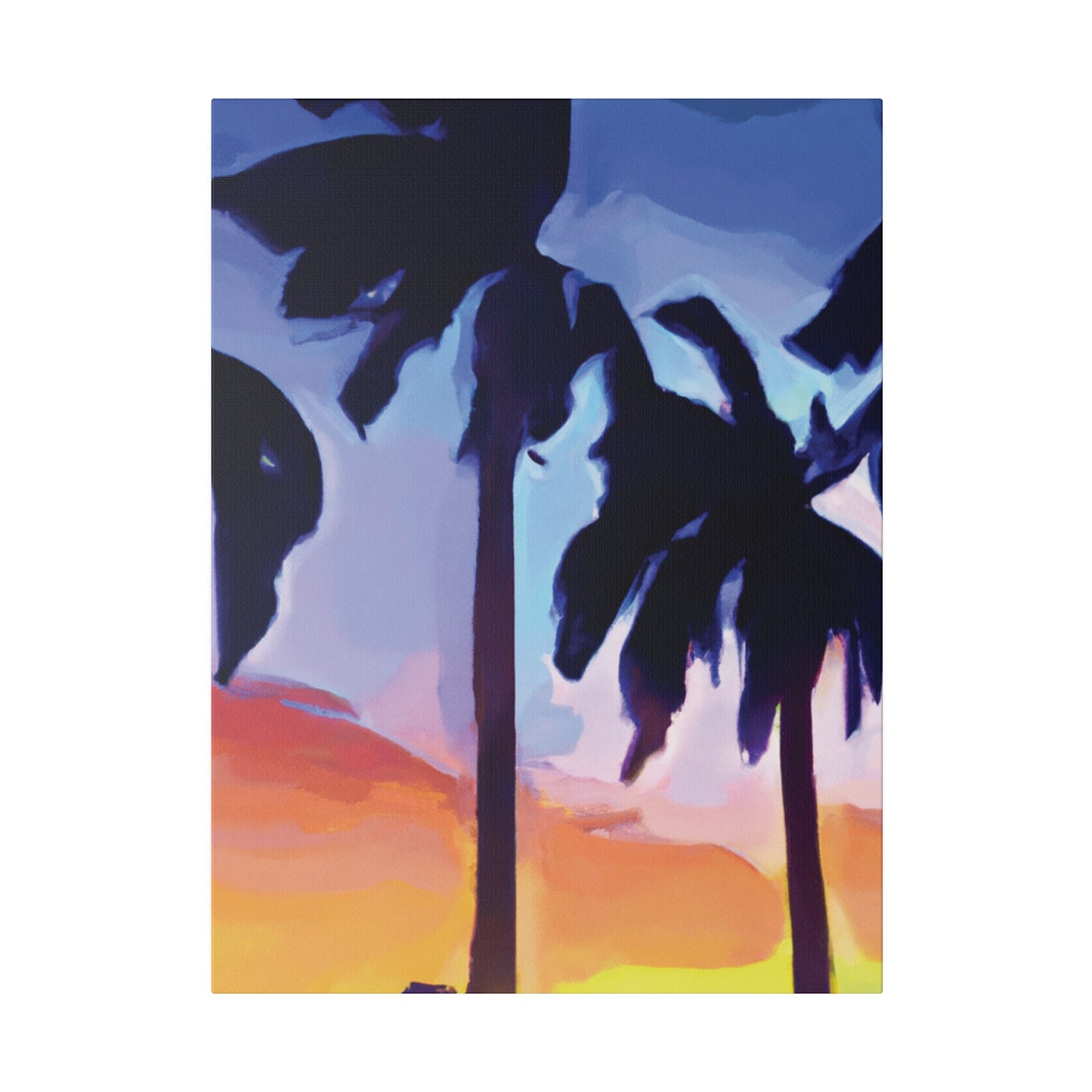 8208A - Miami Beach Sunset Painting Print | Miami | Beach | Sunset | Poster | Home Decor | Wall Art | Canvas