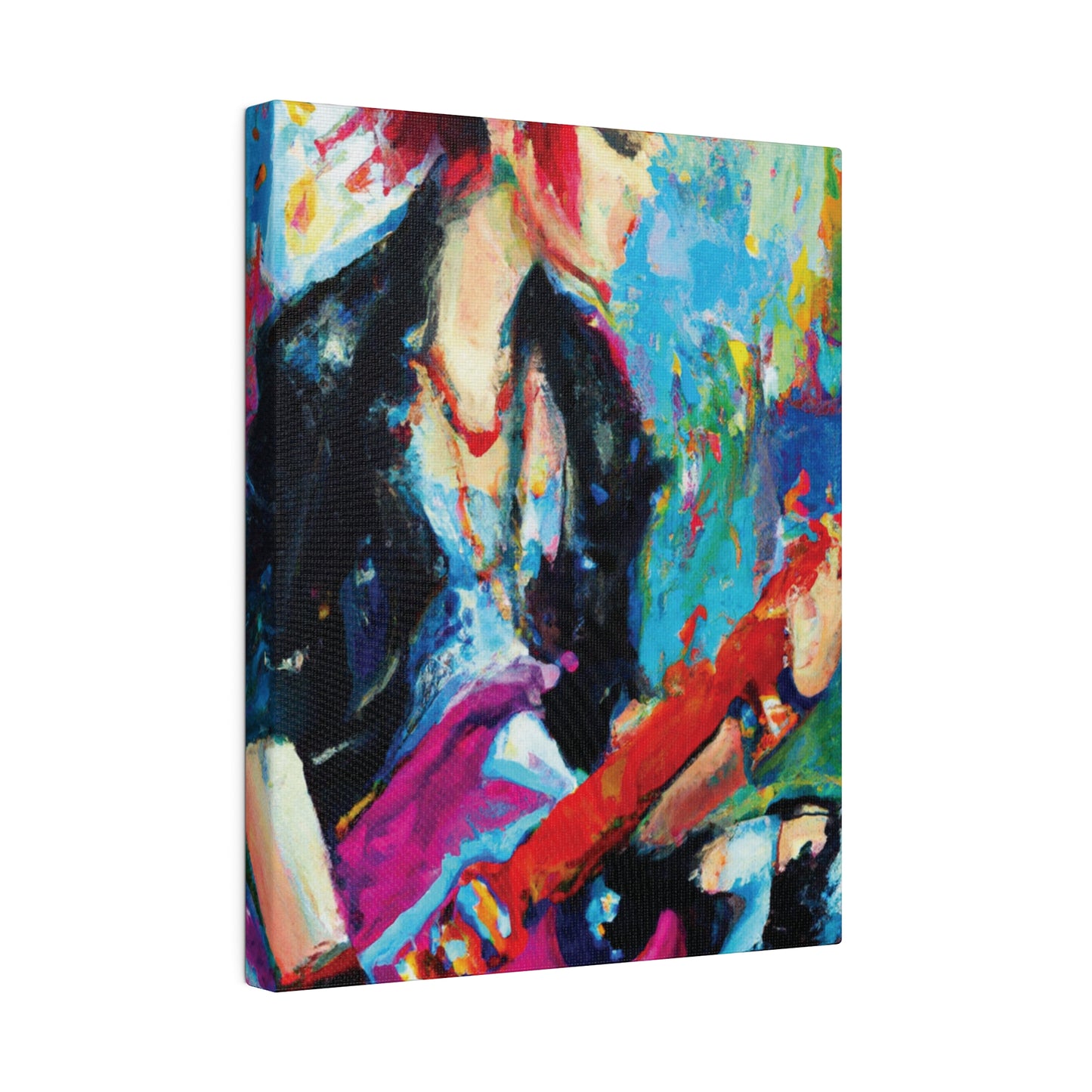 6476F - Rockstar Oil Painting Style Print | Poster | Home Decor | Wall Art | Music Art | Canvas