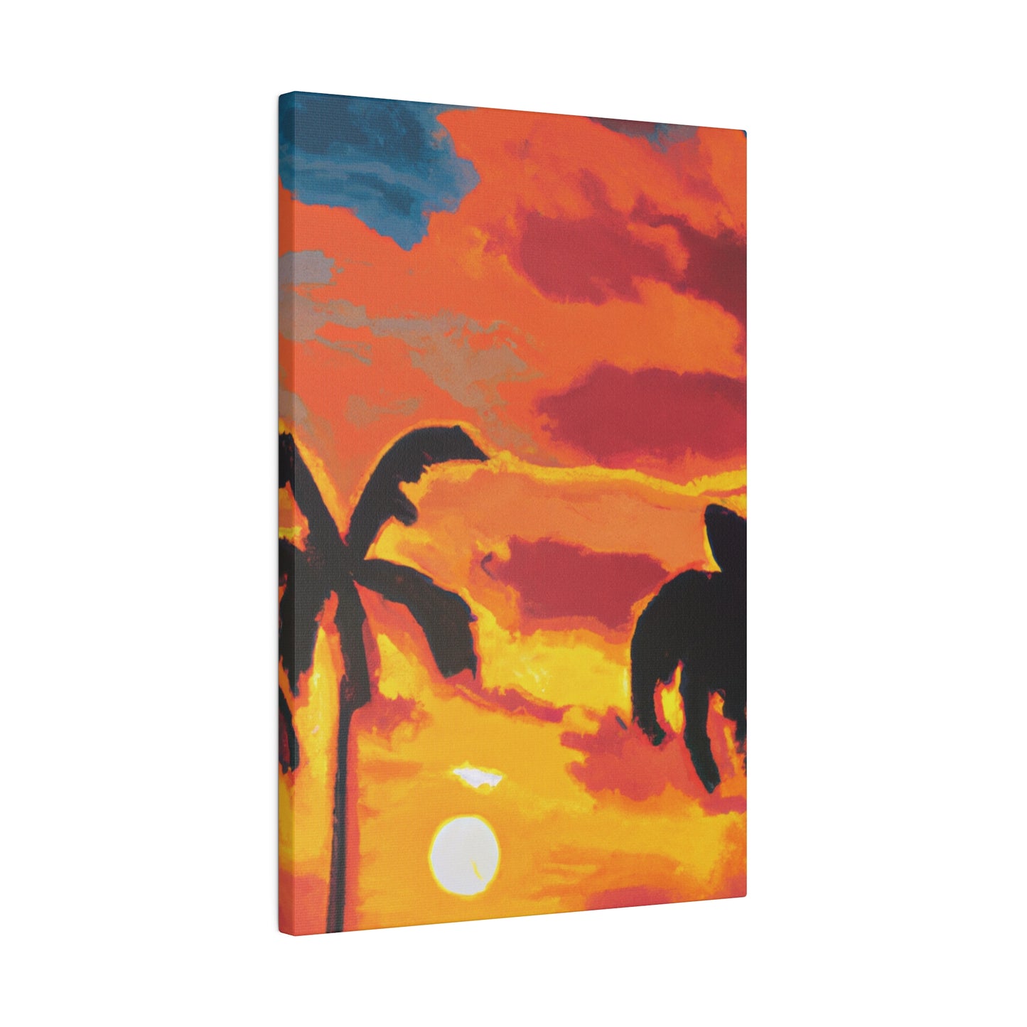 497L - Miami Beach Sunset Painting Print | Miami | Beach | Sunset | Poster | Home Decor | Wall Art | Canvas