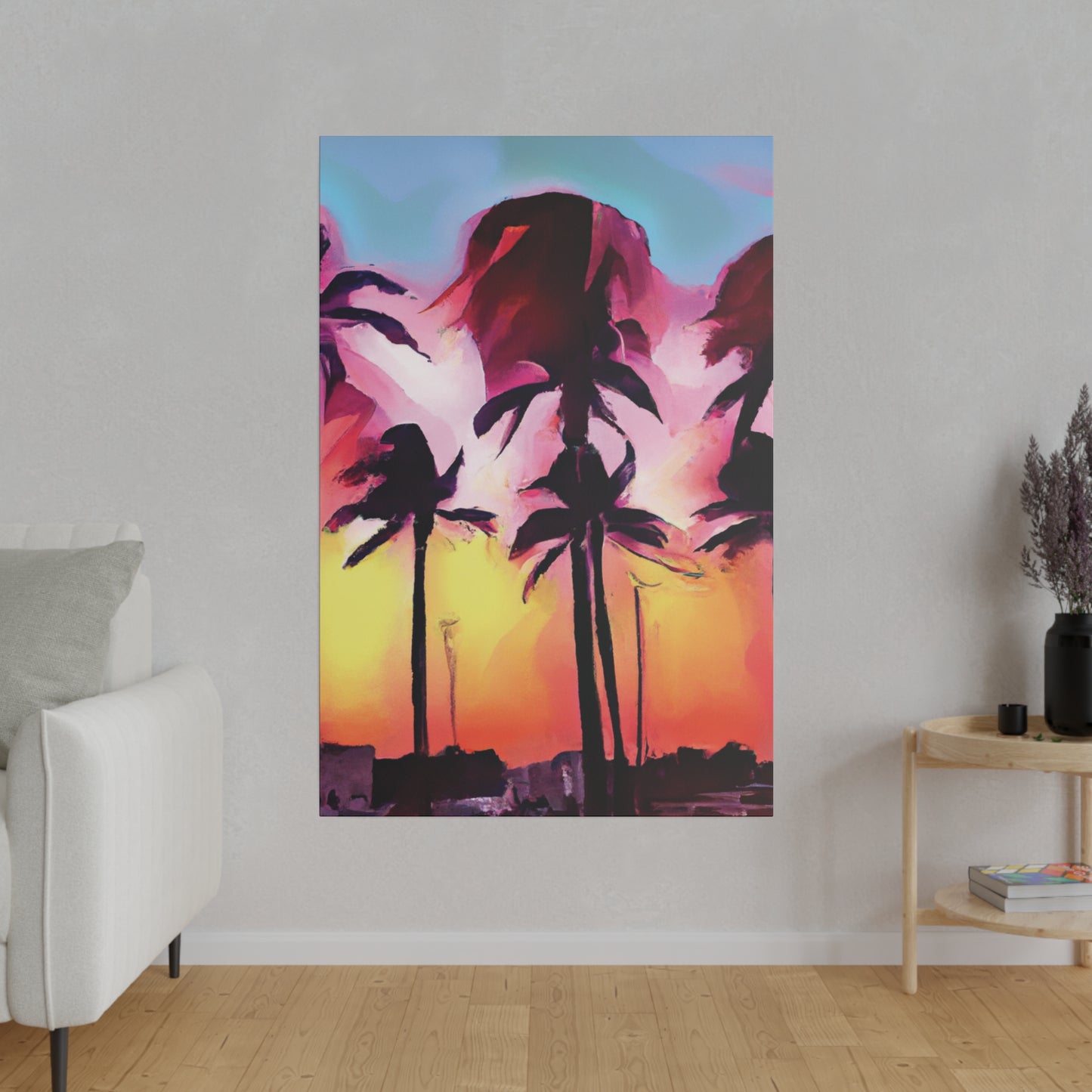 4536X - Miami Beach Sunset Painting Print | Miami | Beach | Sunset | Poster | Home Decor | Wall Art | Canvas