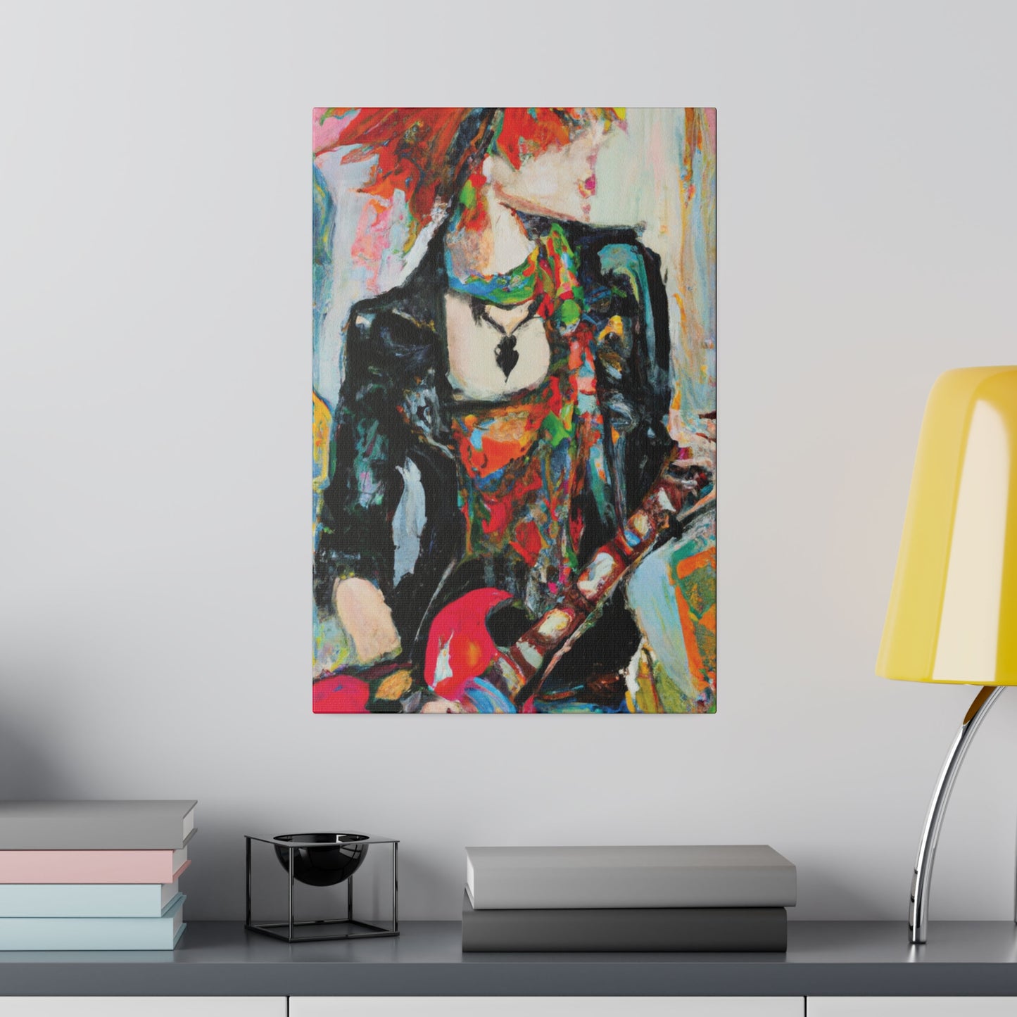 7482S - Rockstar Oil Painting Style Print | Poster | Home Decor | Wall Art | Music Art | Canvas