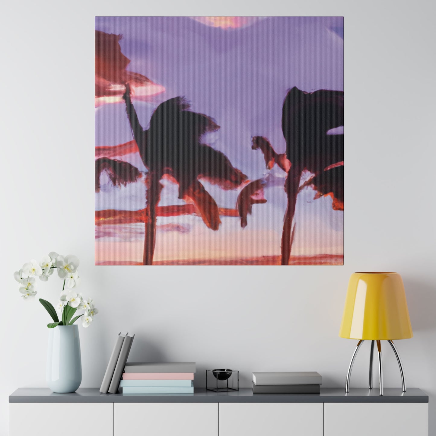 7491X - Miami Beach Sunset Painting Print | Miami | Beach | Sunset | Poster | Home Decor | Wall Art | Canvas