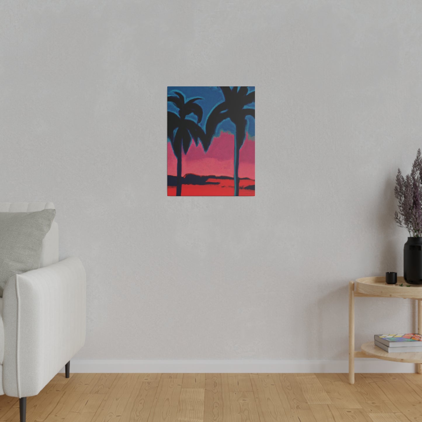 2545B - Miami Beach Sunset Painting Print | Miami | Beach | Sunset | Poster | Home Decor | Wall Art | Canvas