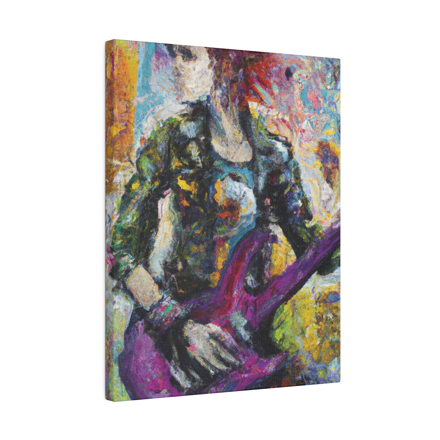 5487U - Rockstar Oil Painting Style Print | Poster | Home Decor | Wall Art | Music Art | Canvas