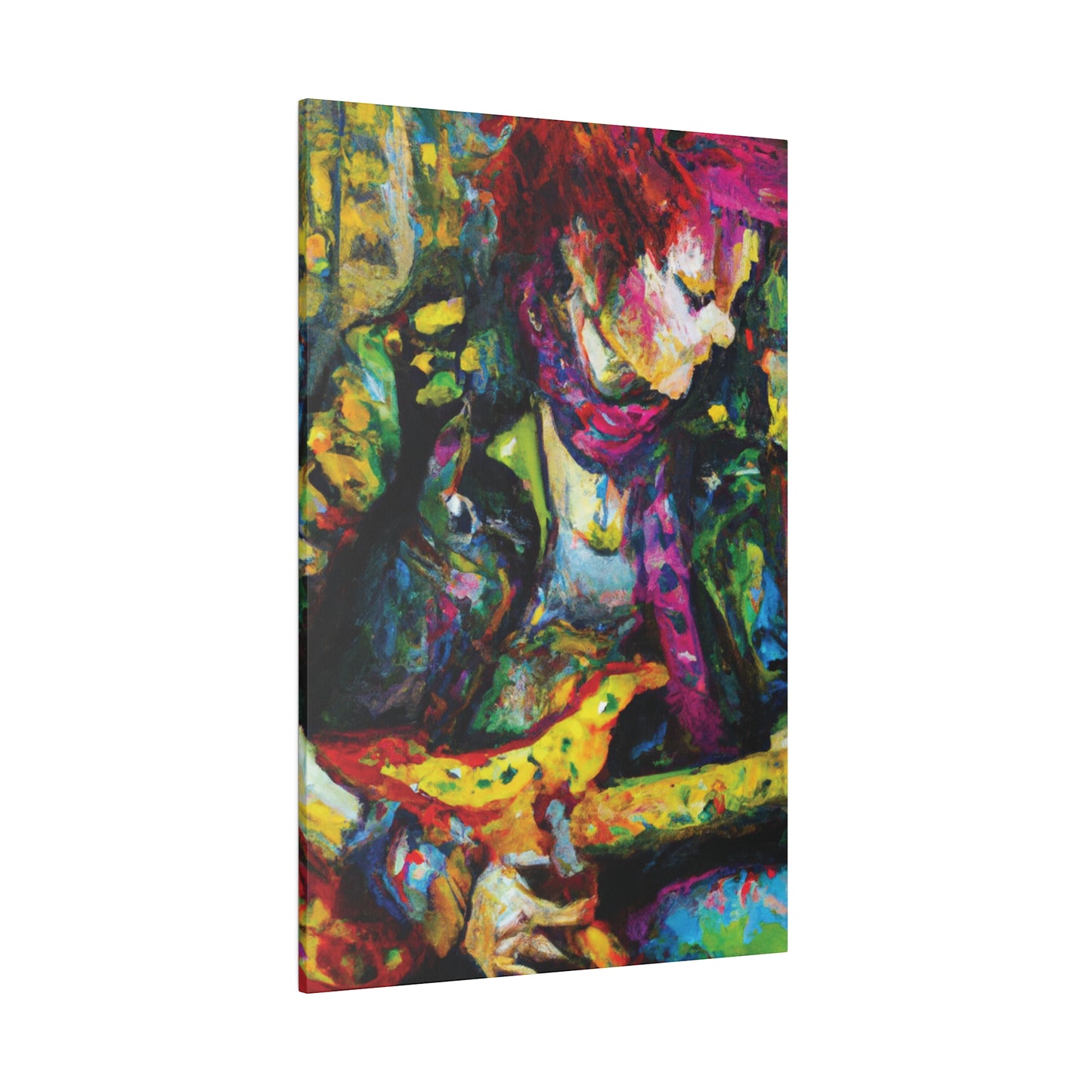 3668A - Rockstar Oil Painting Style Print | Poster | Home Decor | Wall Art | Music Art | Canvas