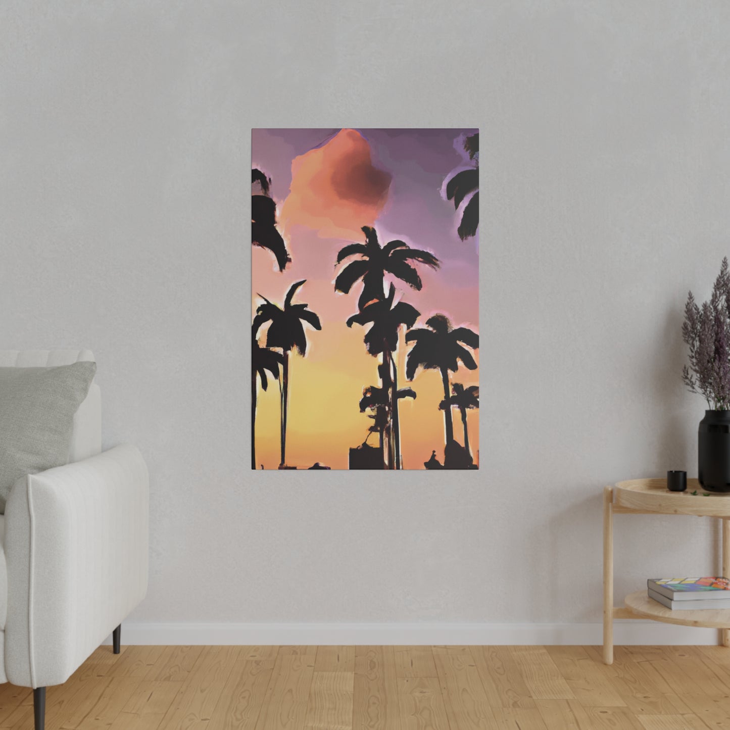 7792Z - Miami Beach Sunset Painting Print | Miami | Beach | Sunset | Poster | Home Decor | Wall Art | Canvas