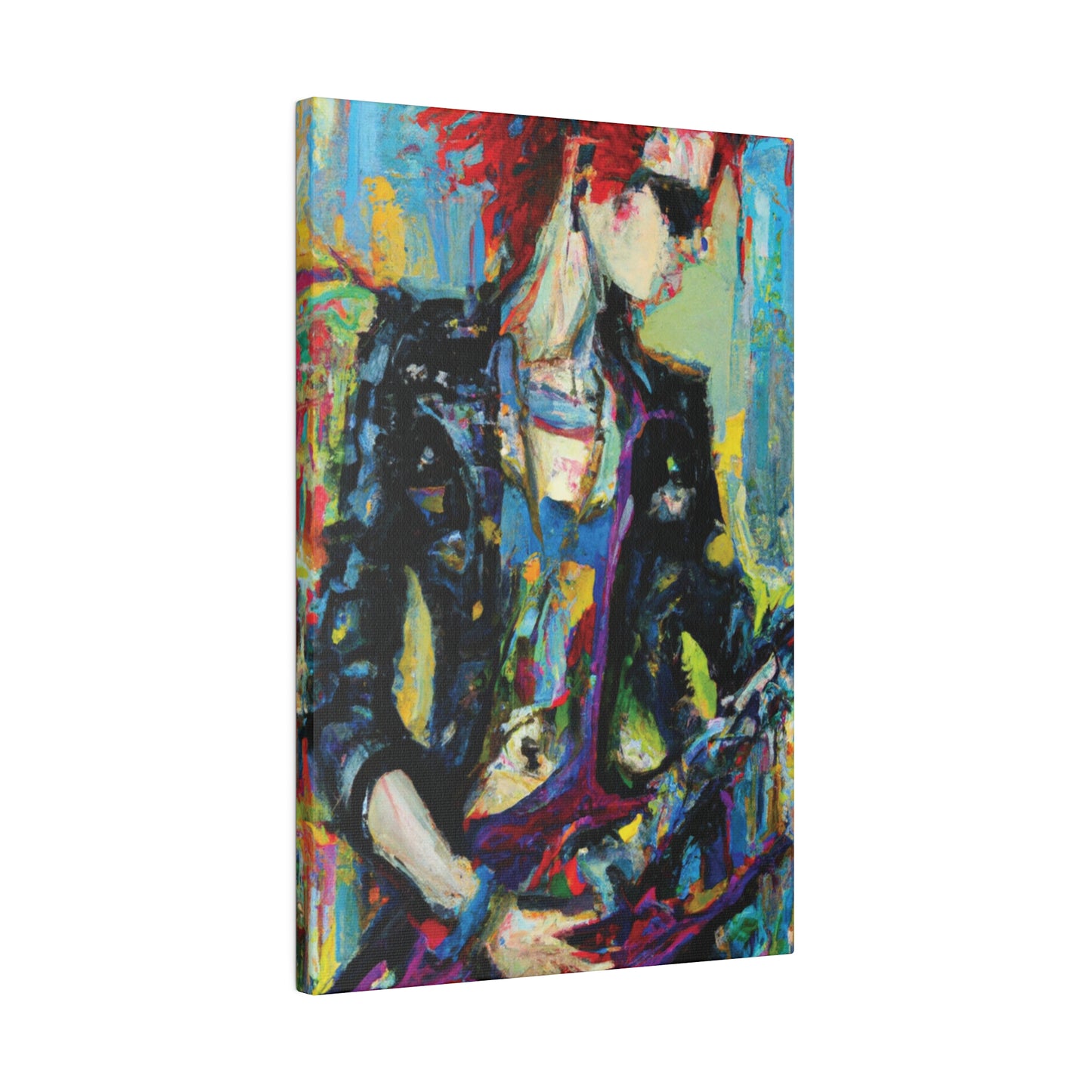 9745J - Rockstar Oil Painting Style Print | Poster | Home Decor | Wall Art | Music Art | Canvas