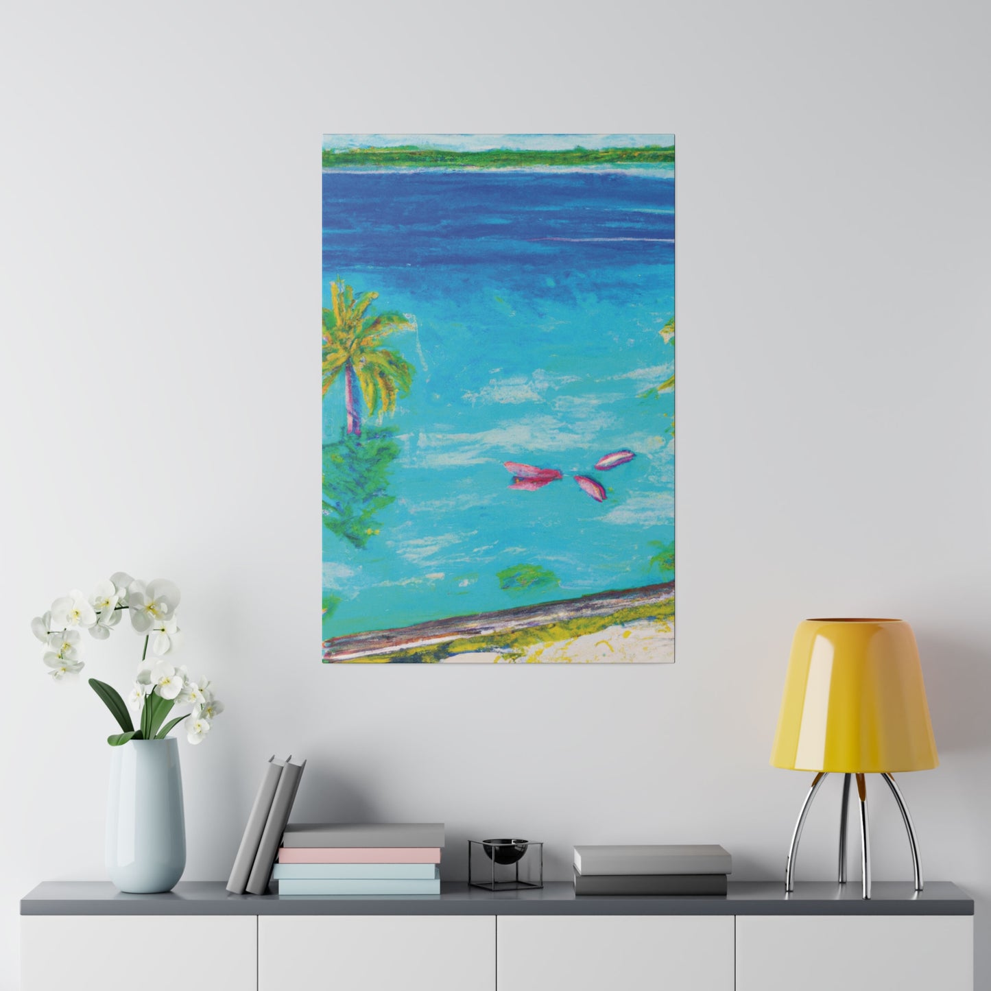 9387Q - Bahamas Ocean Painting Print | Bahamas | Ocean | Beach | Poster | Home Decor | Wall Art | Canvas