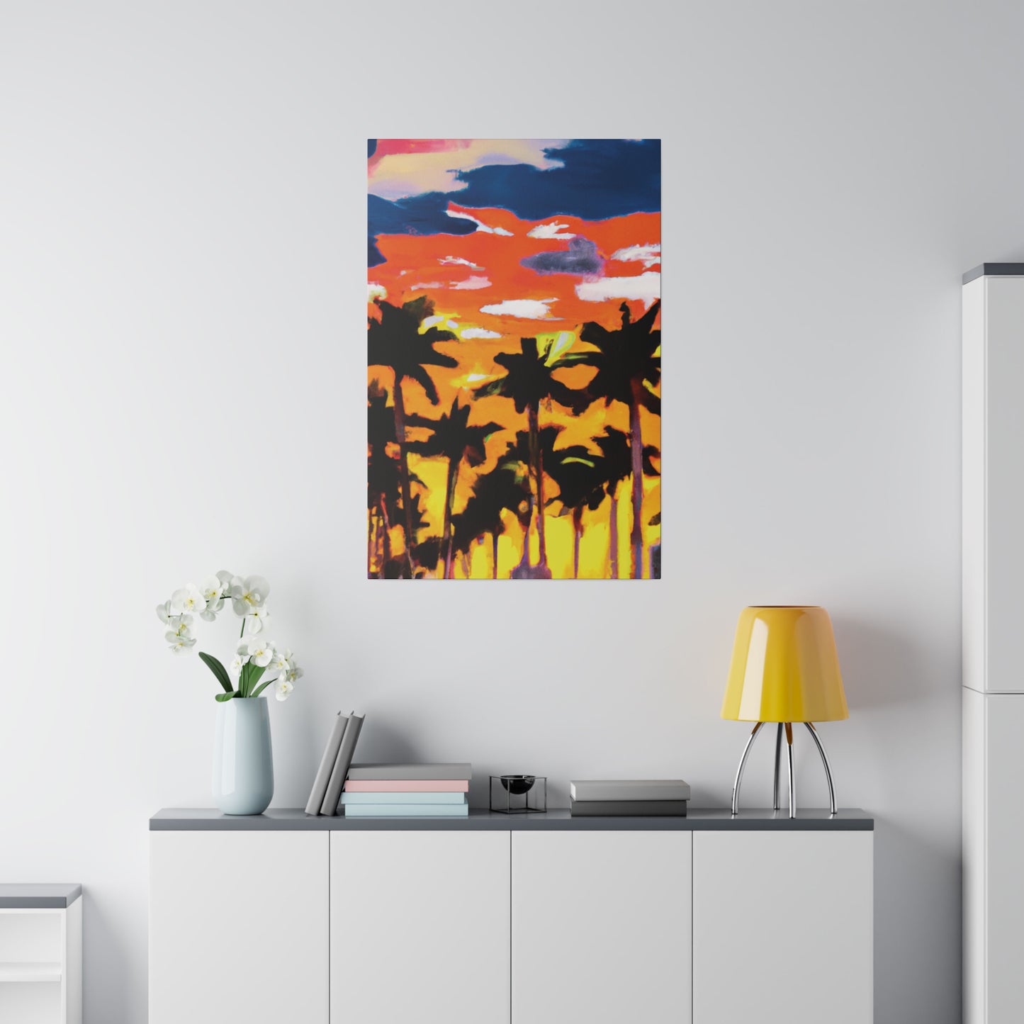 8206A - Miami Beach Sunset Painting Print | Miami | Beach | Sunset | Poster | Home Decor | Wall Art | Canvas