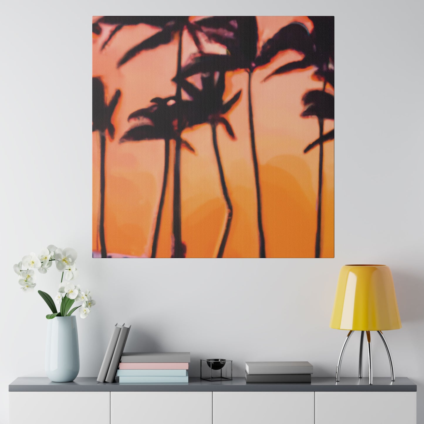 9837K - Miami Beach Sunset Painting Print | Miami | Beach | Sunset | Poster | Home Decor | Wall Art | Canvas