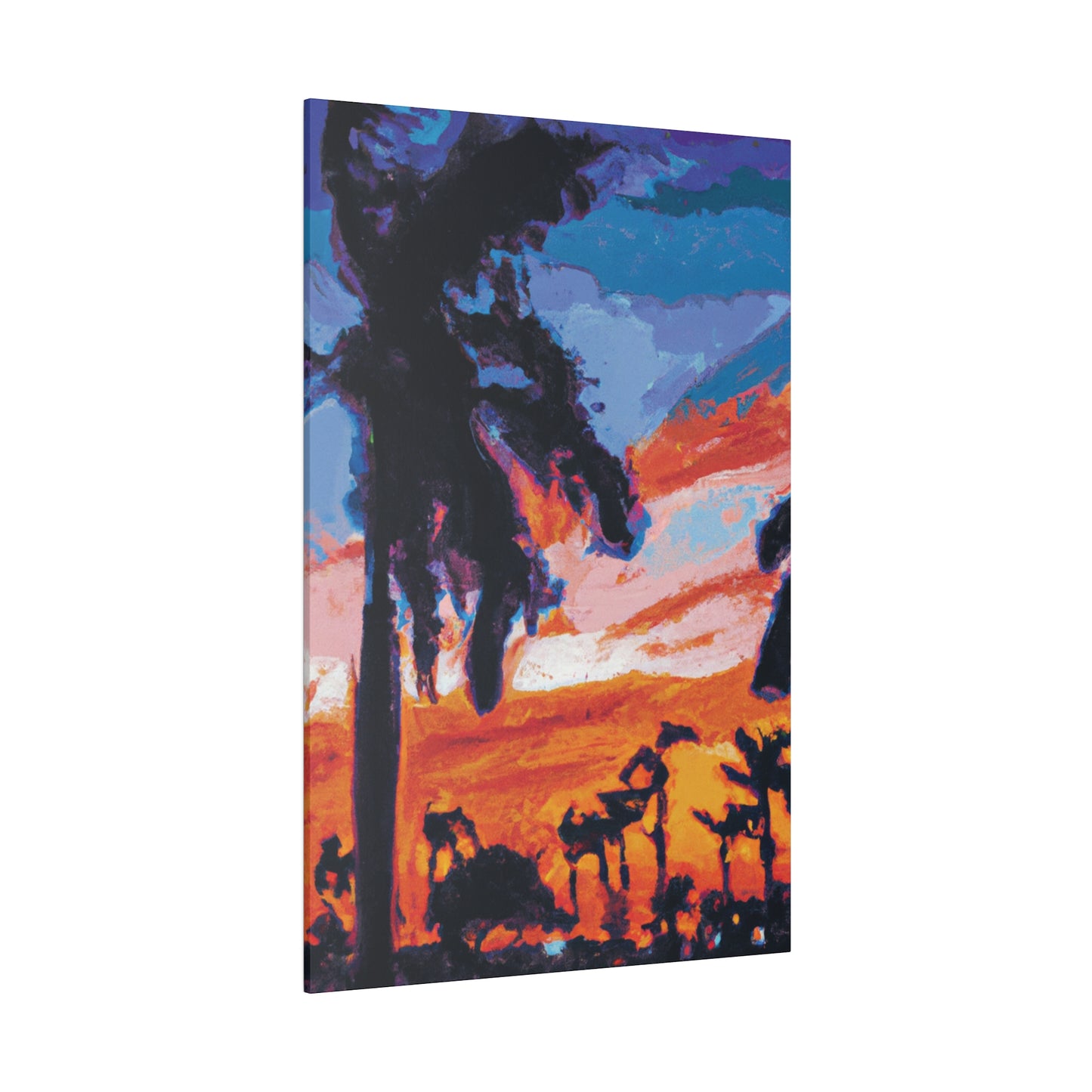 2761V - Miami Beach Sunset Painting Print | Miami | Beach | Sunset | Poster | Home Decor | Wall Art | Canvas