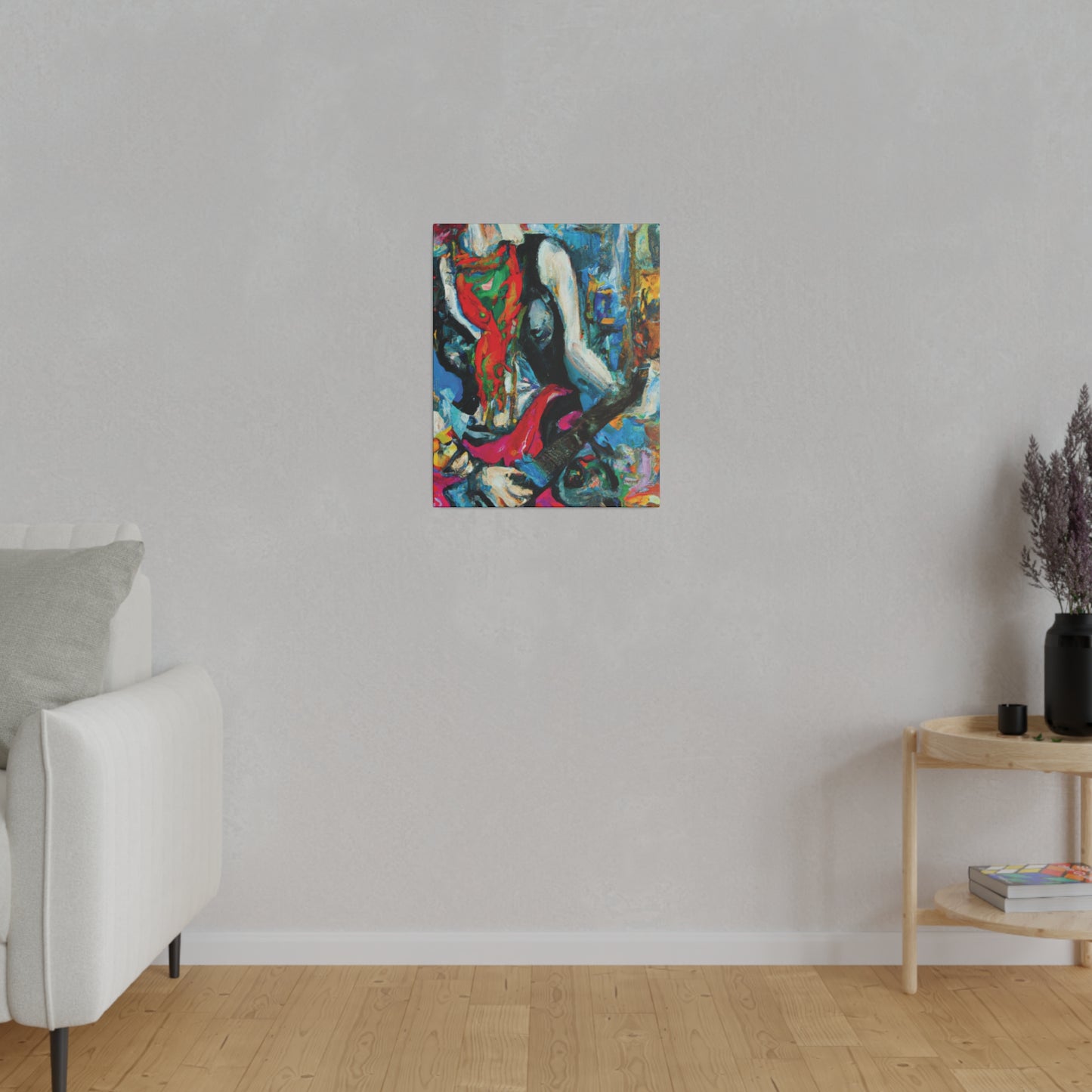 8722E - Rockstar Oil Painting Style Print | Poster | Home Decor | Wall Art | Music Art | Canvas