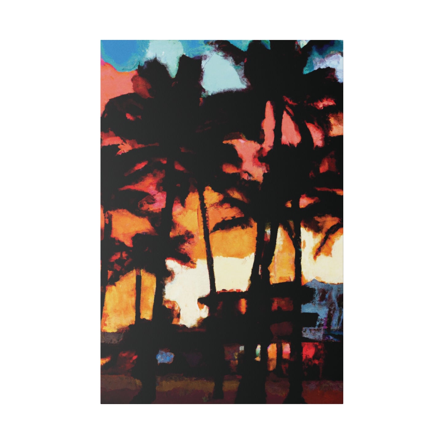 8498K - Miami Beach Sunset Painting Print | Miami | Beach | Sunset | Poster | Home Decor | Wall Art | Canvas