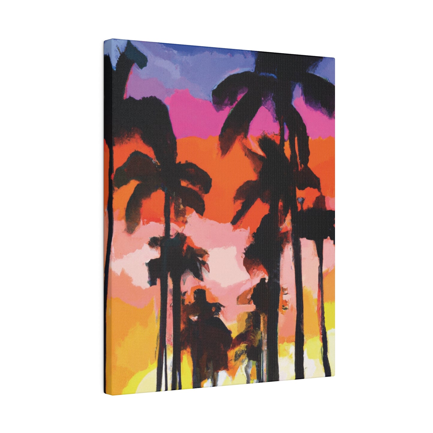 5857E - Miami Beach Sunset Painting Print | Miami | Beach | Sunset | Poster | Home Decor | Wall Art | Canvas