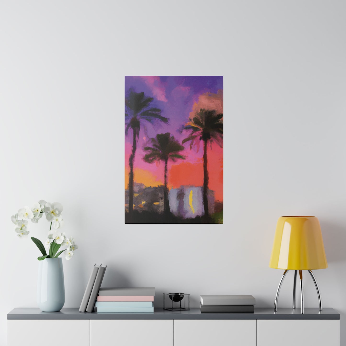 722V - Miami Beach Sunset Painting Print | Miami | Beach | Sunset | Poster | Home Decor | Wall Art | Canvas