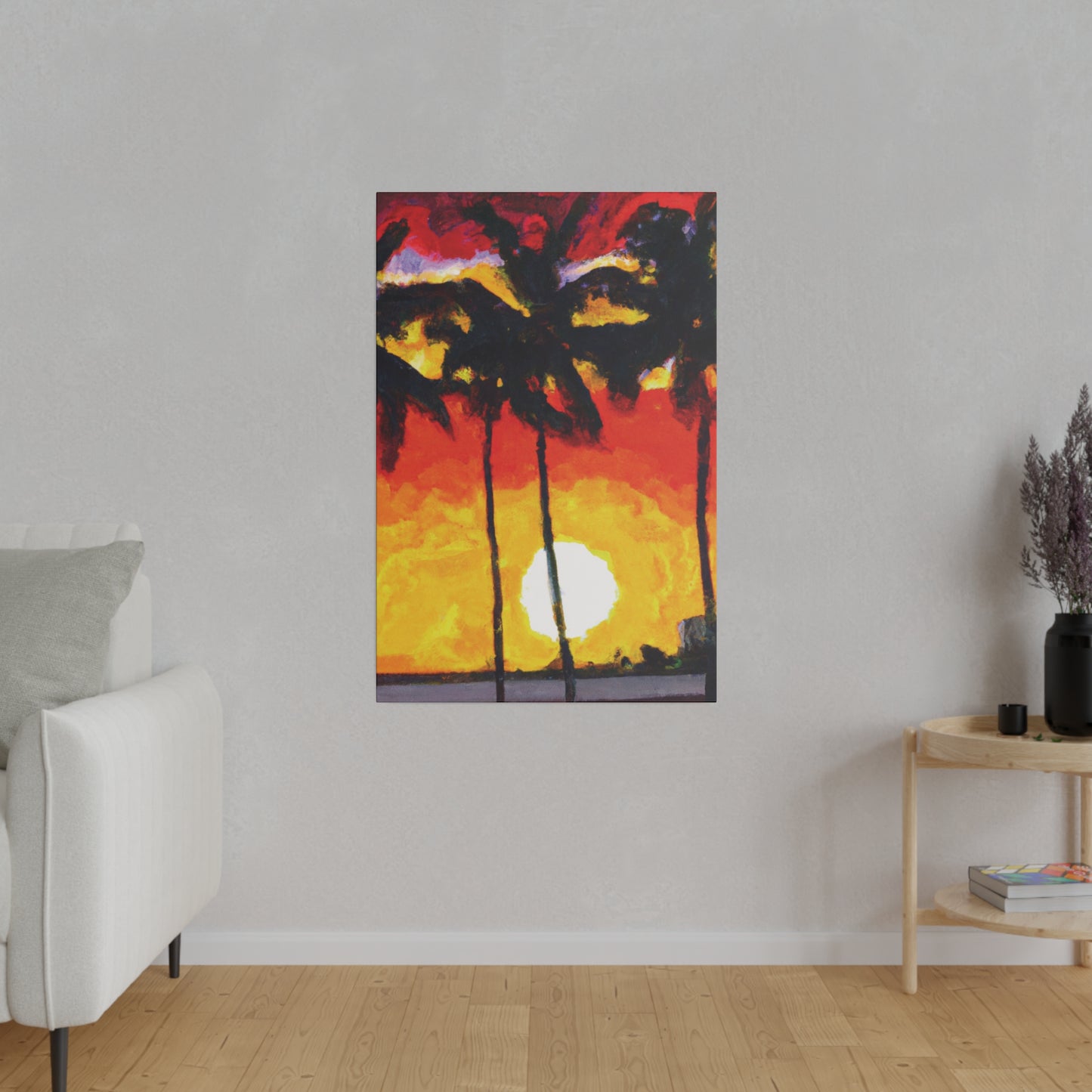 6973R - Miami Beach Sunset Painting Print | Miami | Beach | Sunset | Poster | Home Decor | Wall Art | Canvas