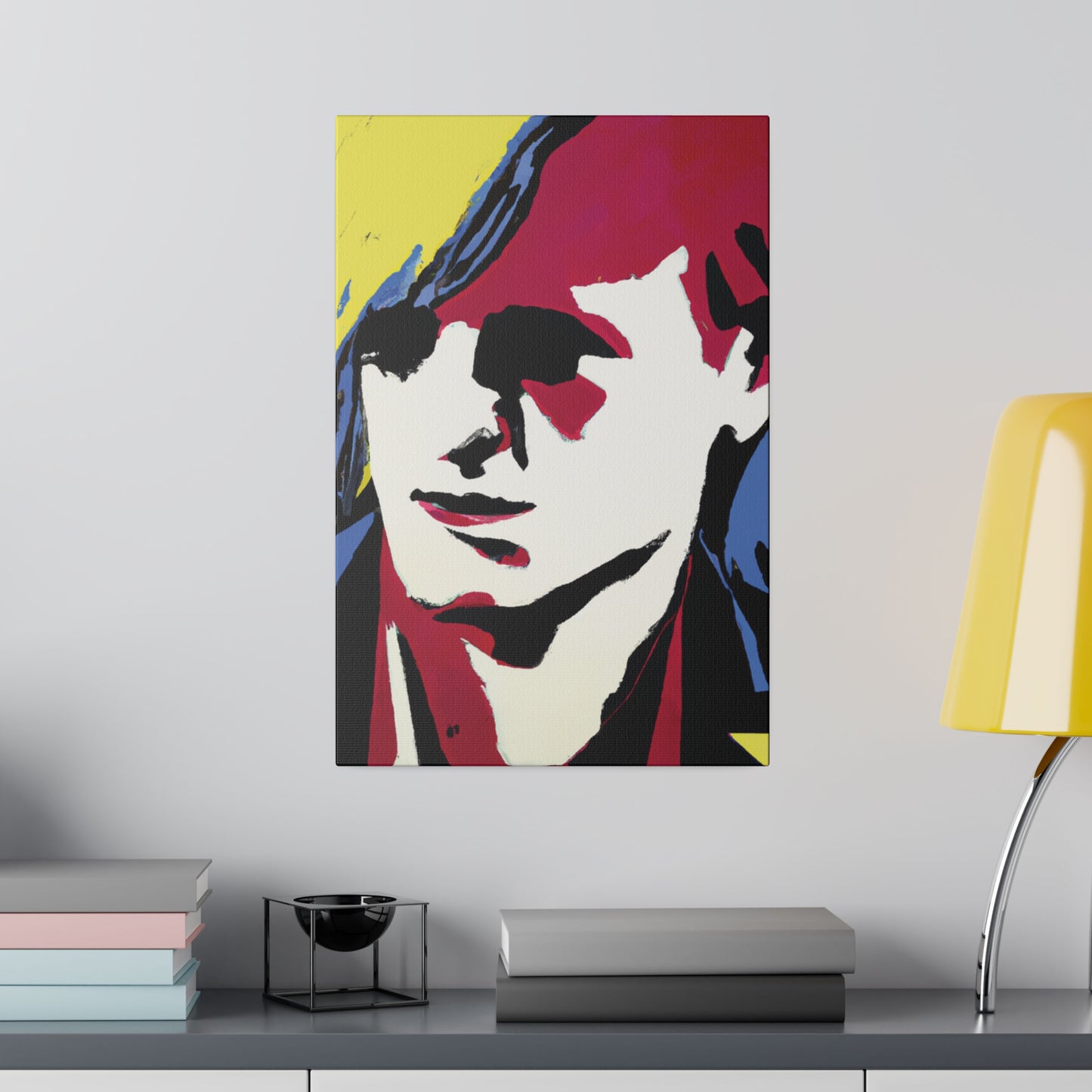 8246E - Rockstar Painting Print | Face | Abstract | Poster | Home Decor | Wall Art | Music Art | Canvas